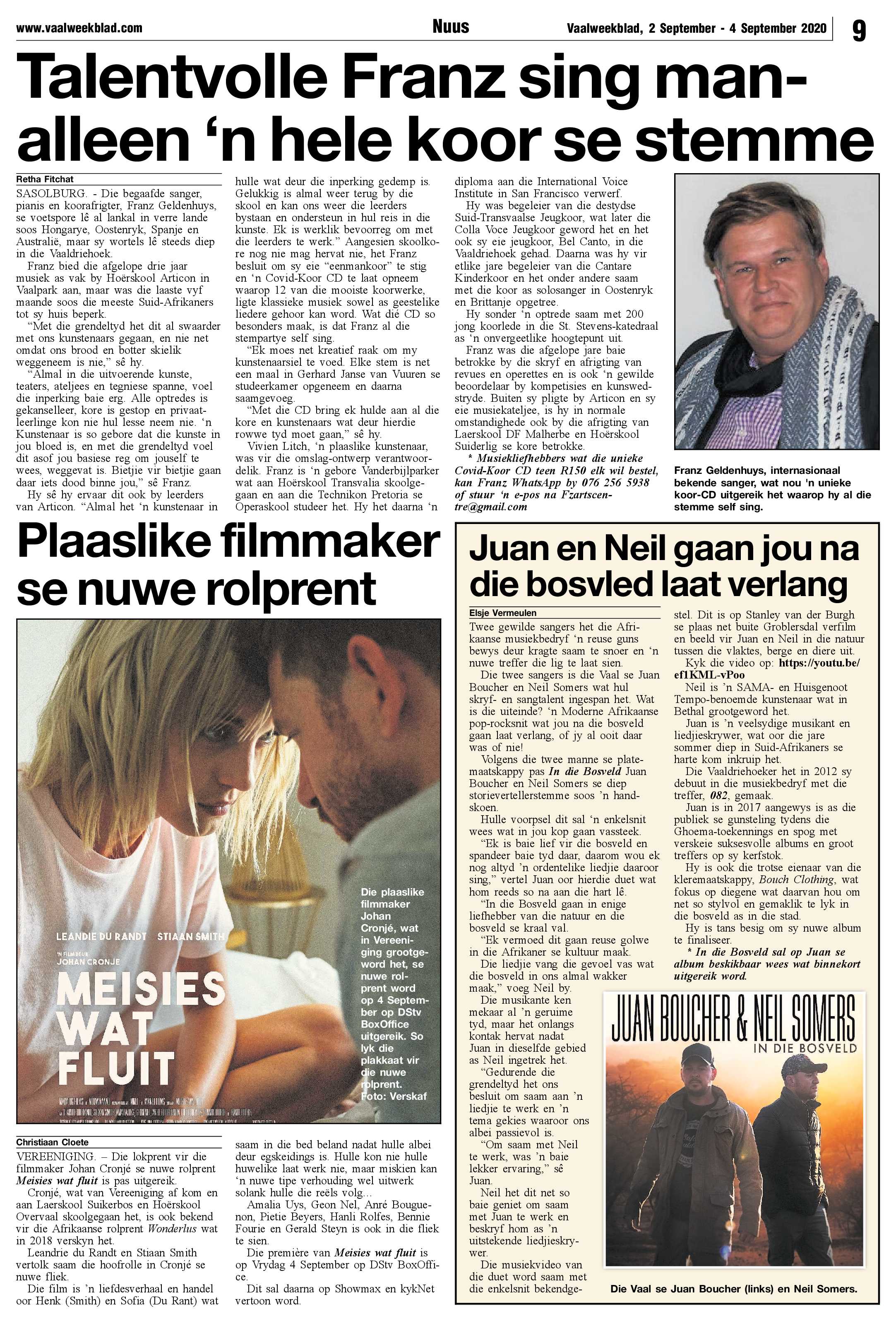 Vaalweekblad 2 September – 4 September 2020 page 9