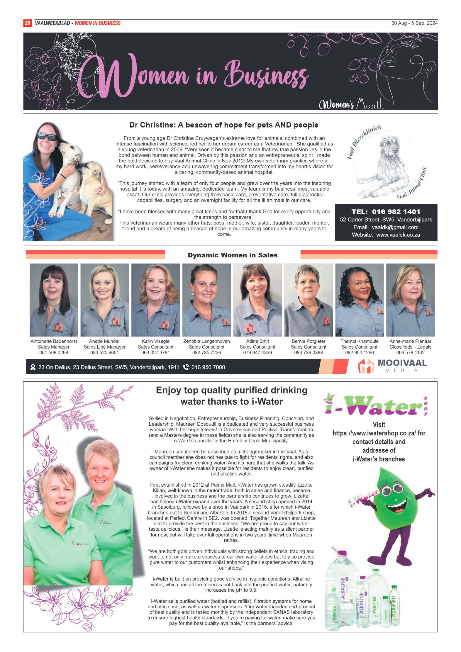 Vaalweekblad 30 Aug – 5 Sep, 2024 page 20