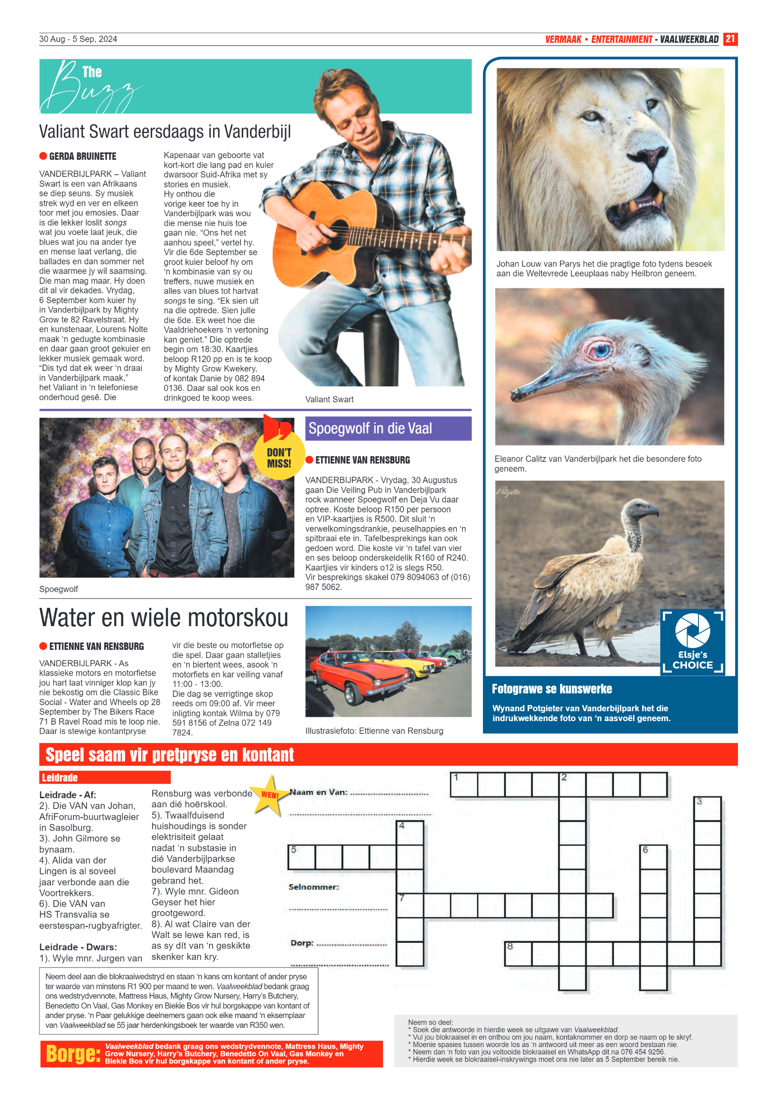 Vaalweekblad 30 Aug – 5 Sep, 2024 page 21