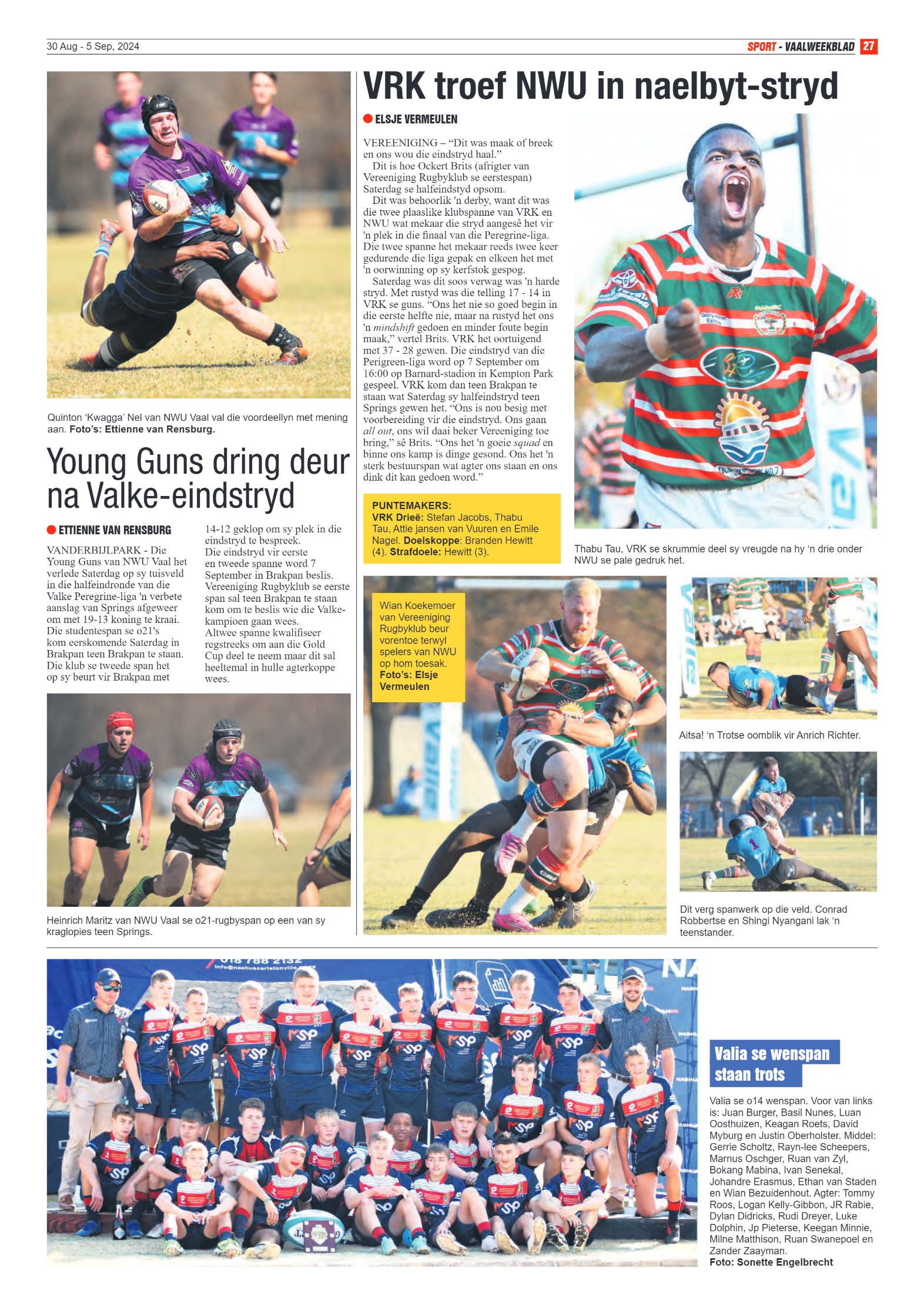Vaalweekblad 30 Aug – 5 Sep, 2024 page 27