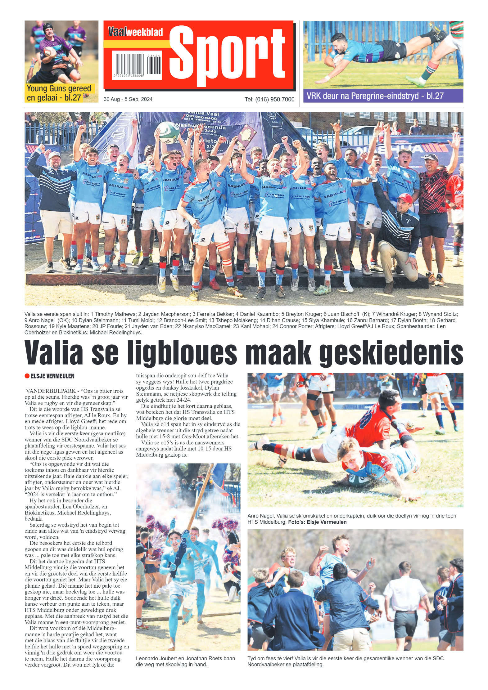 Vaalweekblad 30 Aug – 5 Sep, 2024 page 28