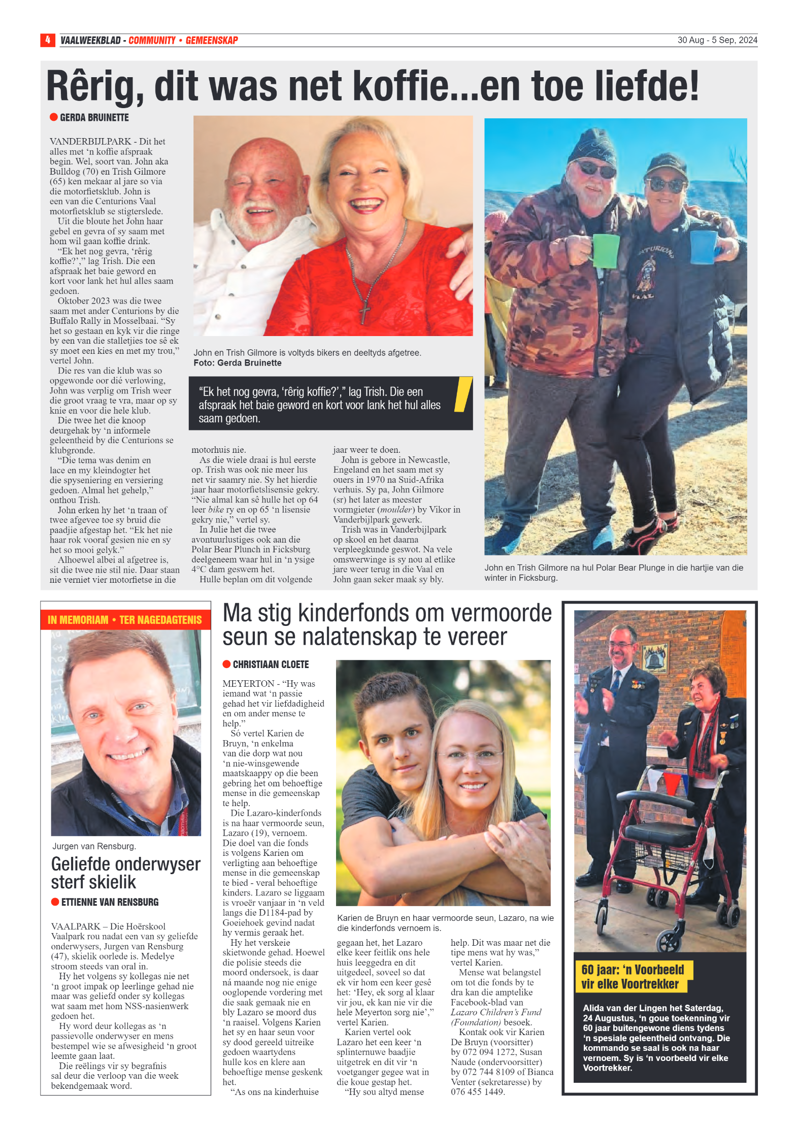Vaalweekblad 30 Aug – 5 Sep, 2024 page 4