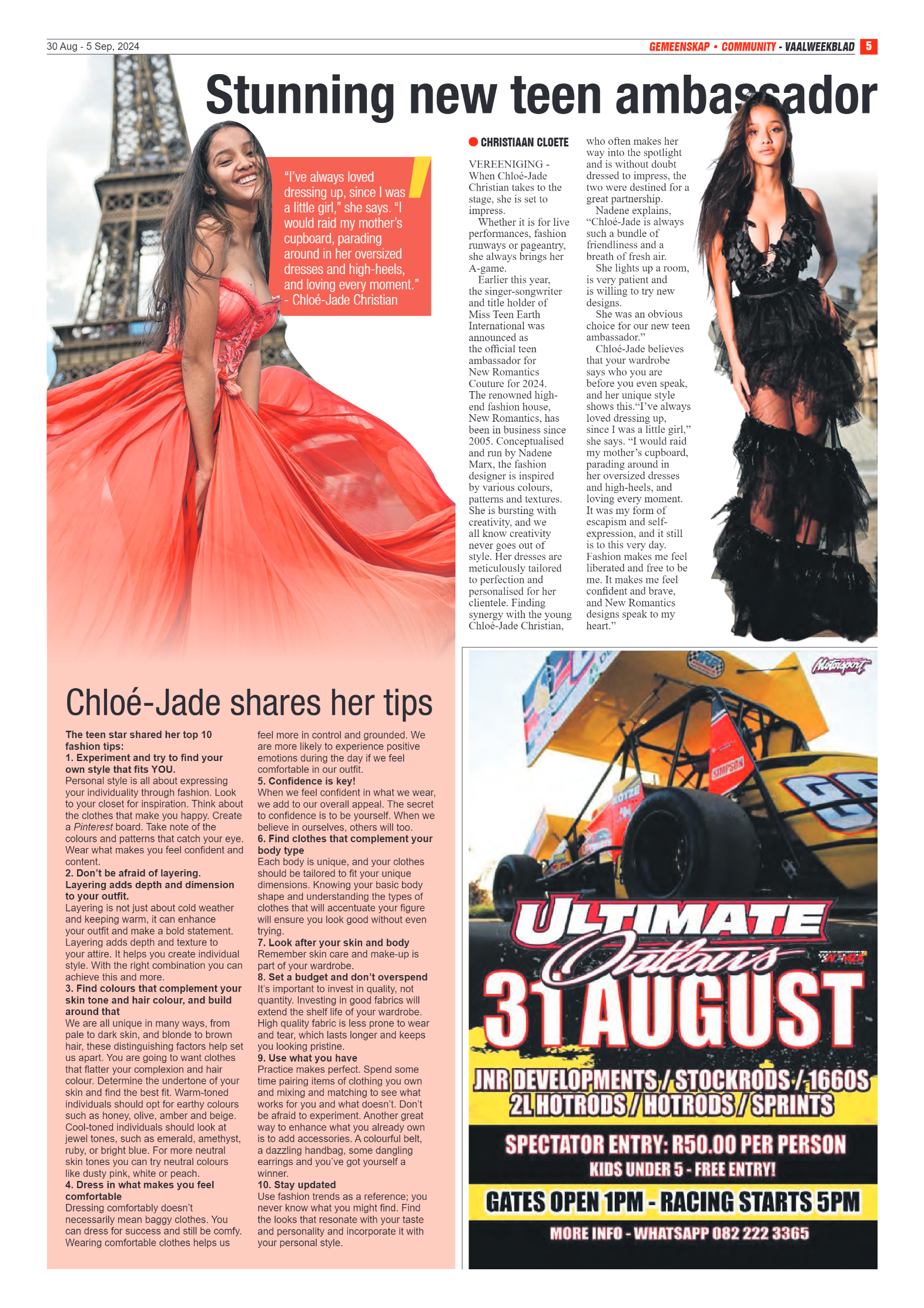 Vaalweekblad 30 Aug – 5 Sep, 2024 page 5