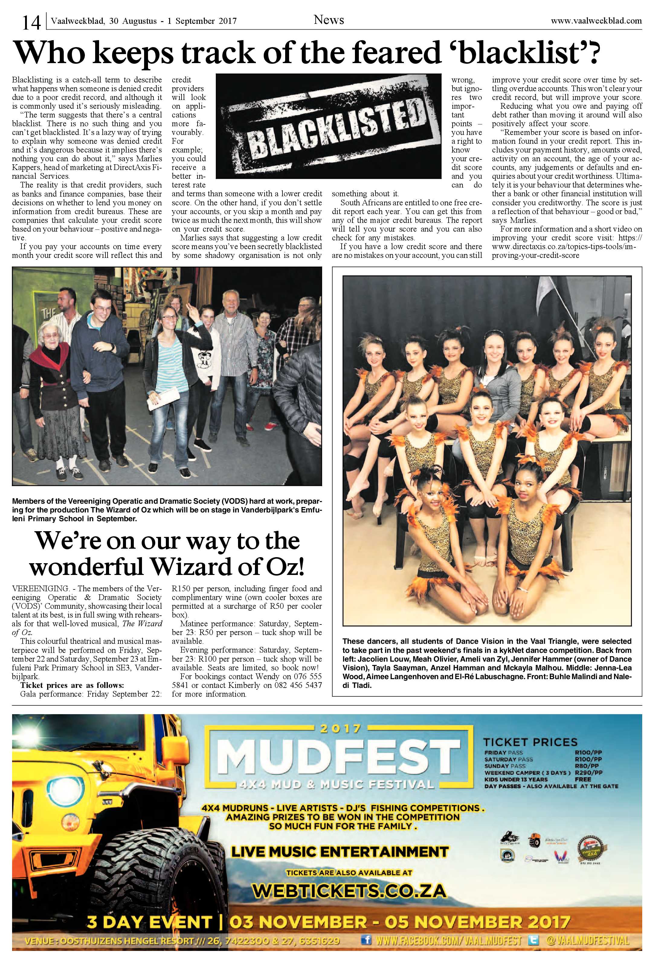 Vaalweekblad 30 Augustus – 1 September 2017 page 14