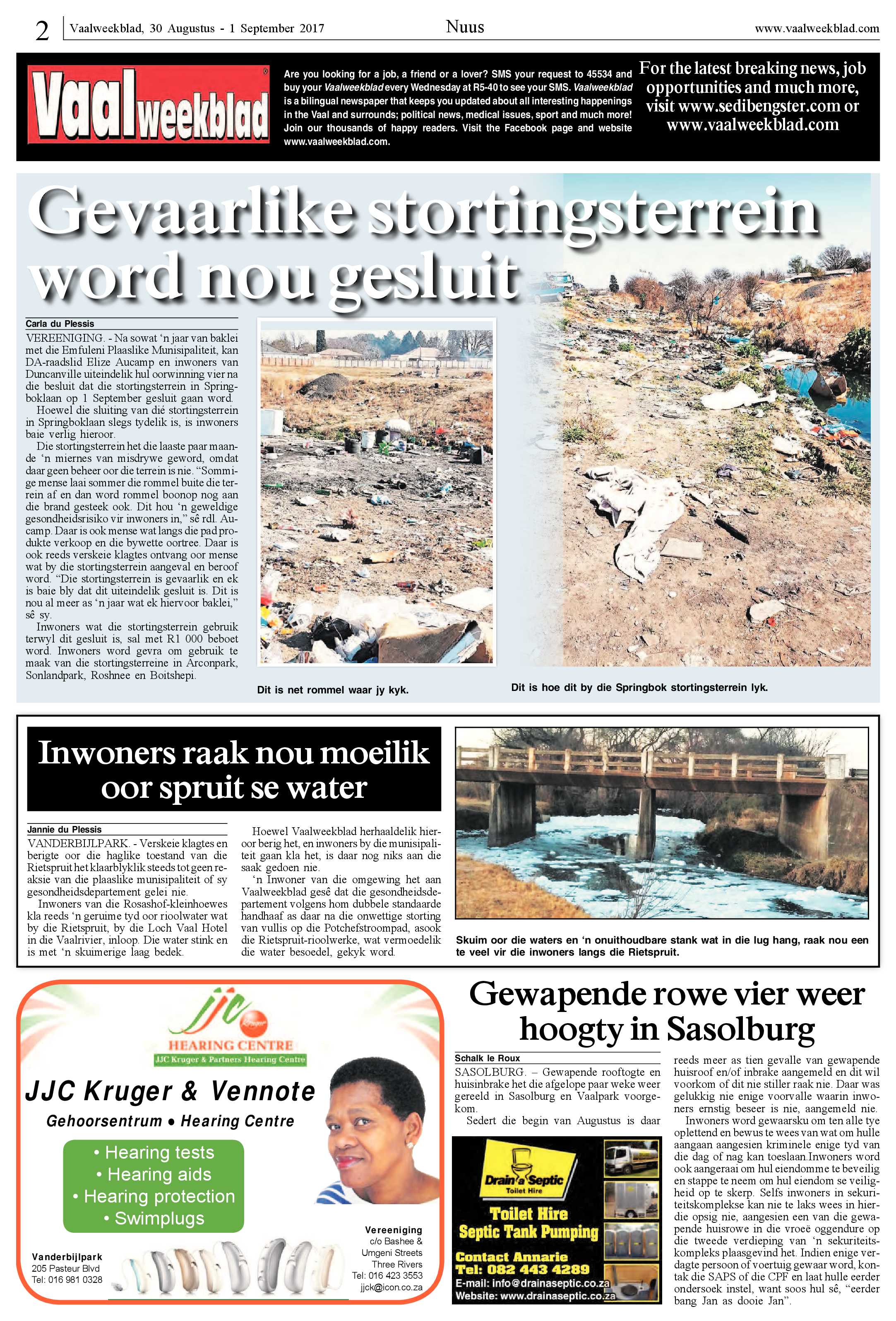Vaalweekblad 30 Augustus – 1 September 2017 page 2