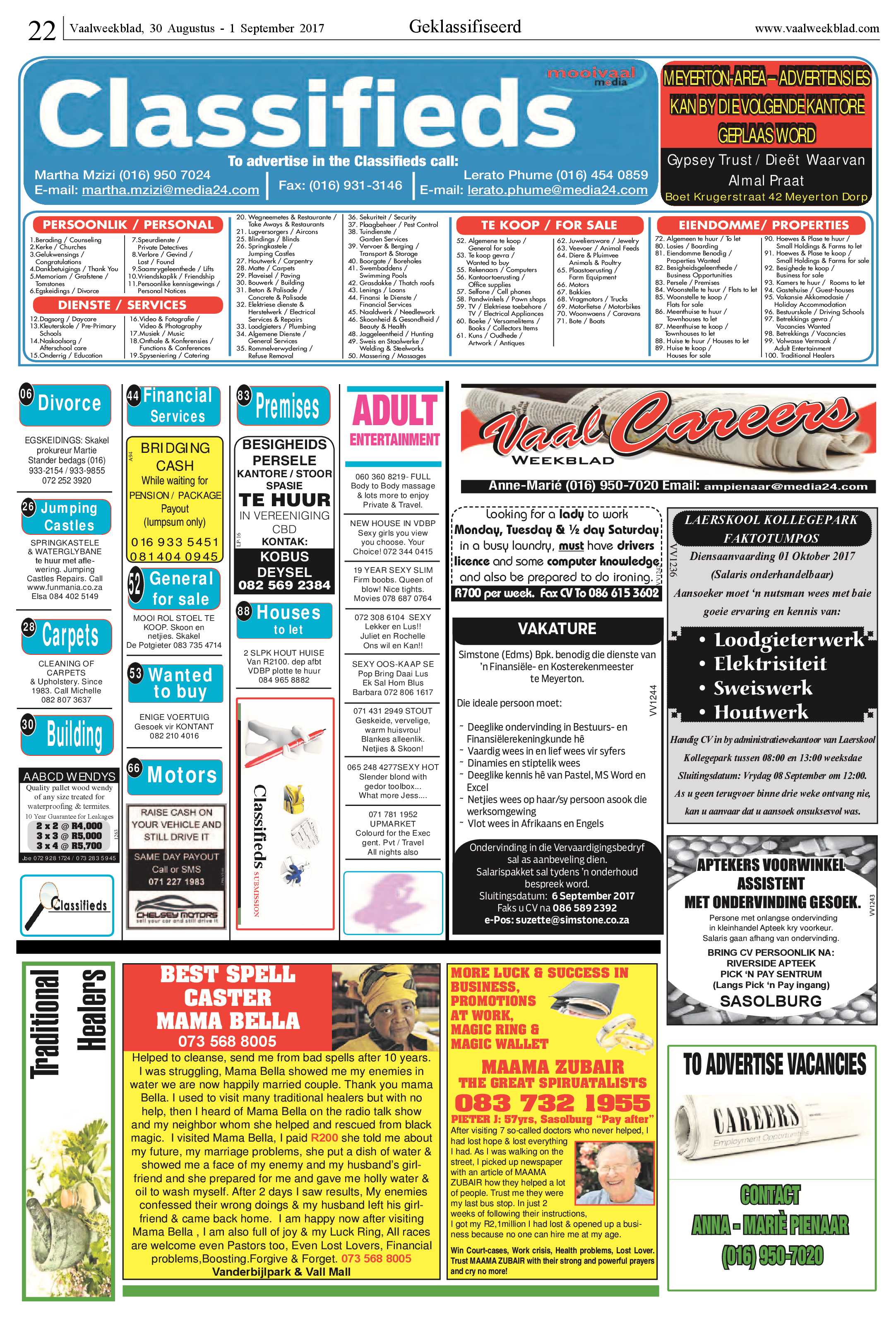 Vaalweekblad 30 Augustus – 1 September 2017 page 22