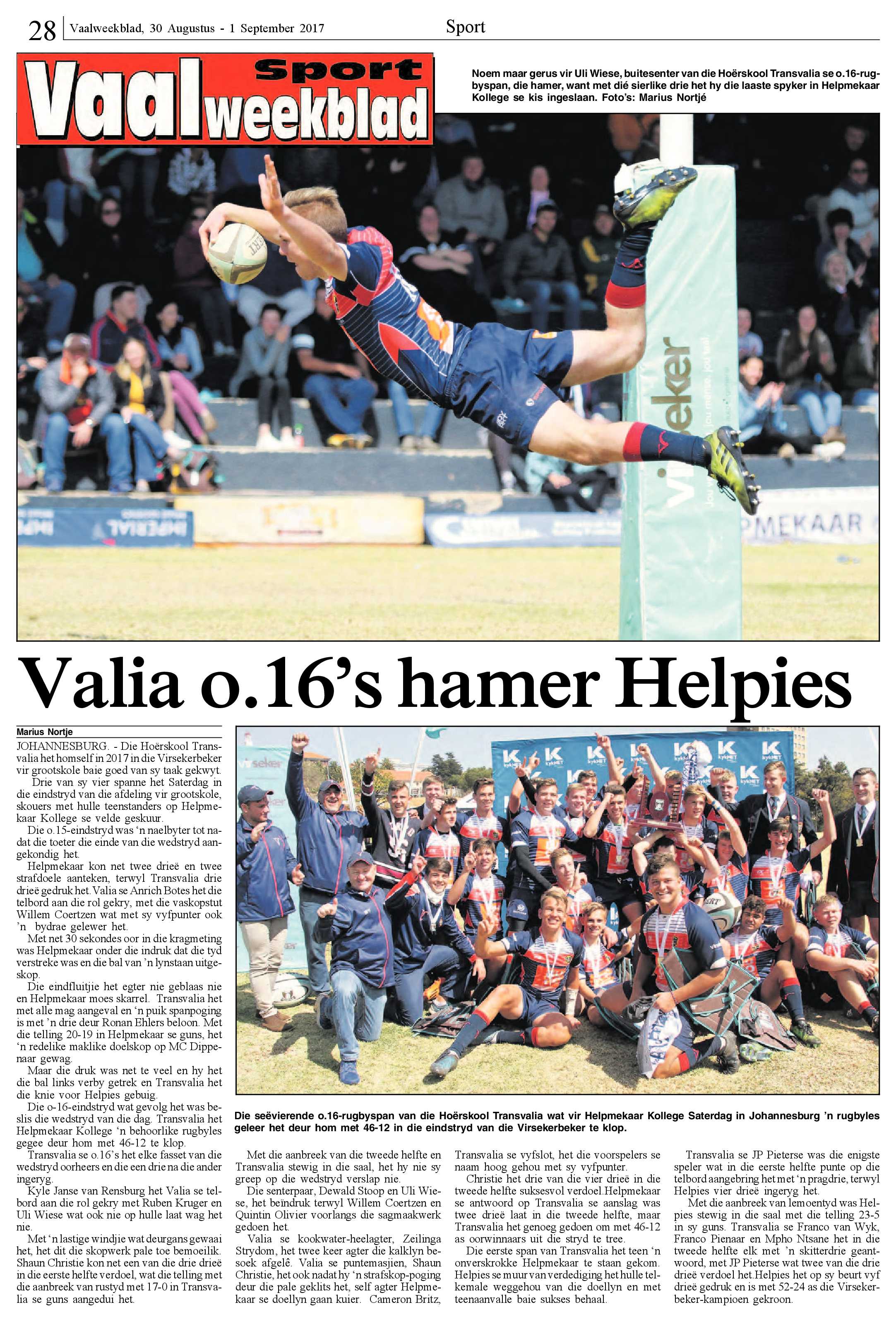 Vaalweekblad 30 Augustus – 1 September 2017 page 28