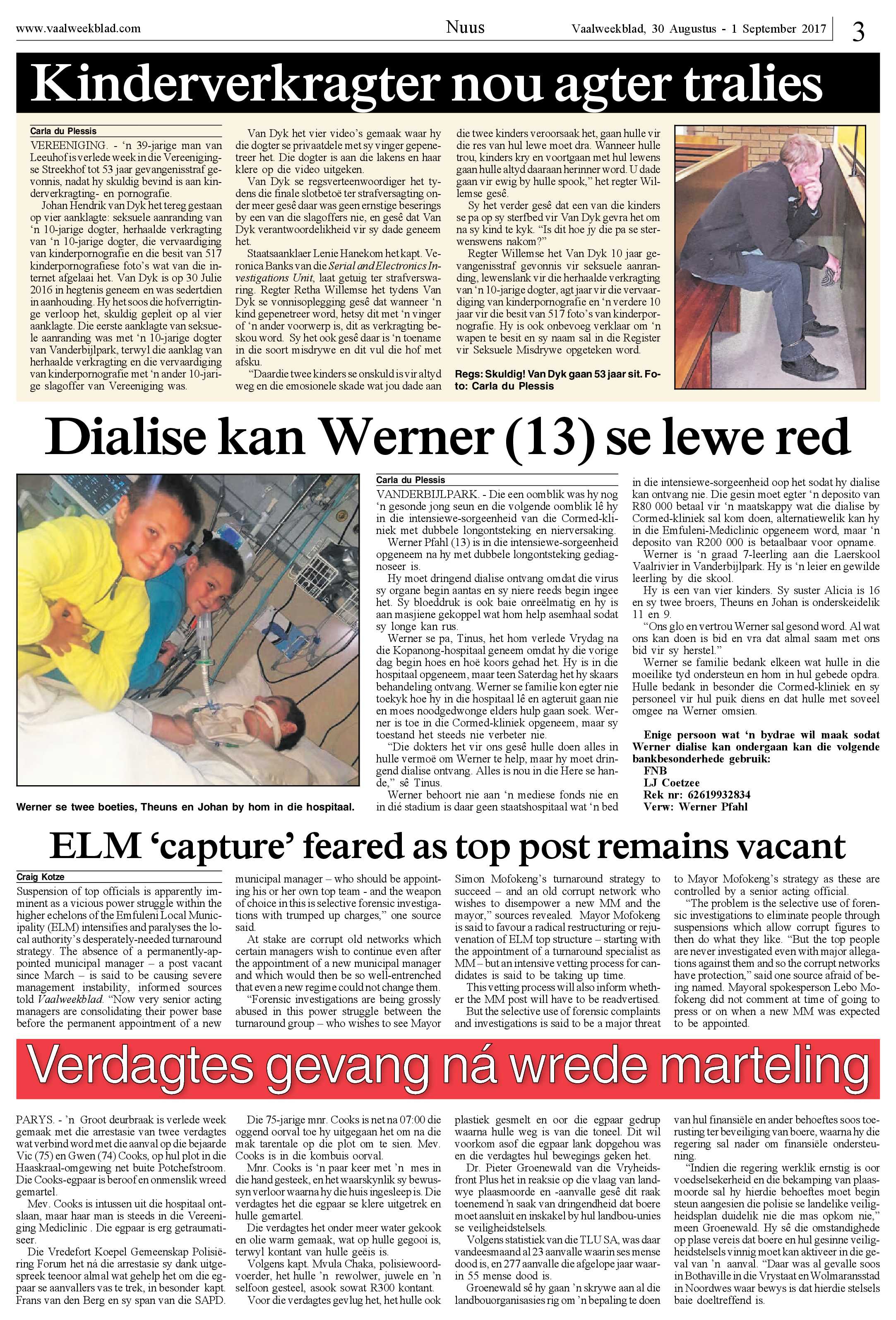 Vaalweekblad 30 Augustus – 1 September 2017 page 3
