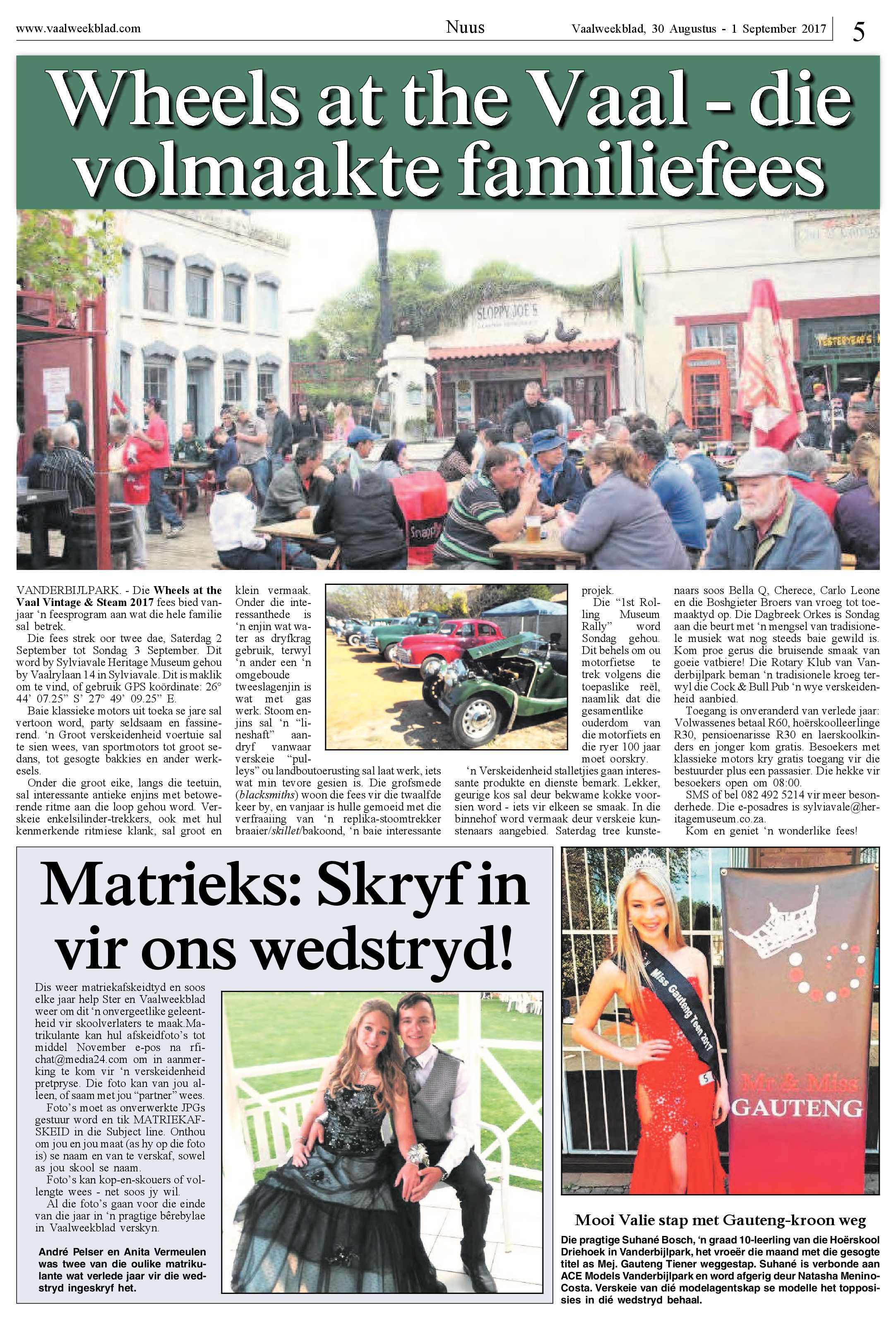Vaalweekblad 30 Augustus – 1 September 2017 page 5