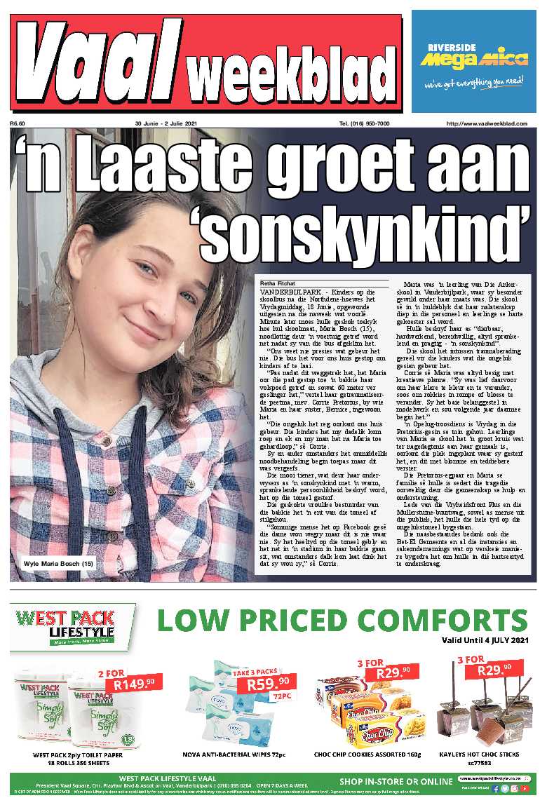 Vaalweekblad 30 Junie – 2 Julie 2021 page 1