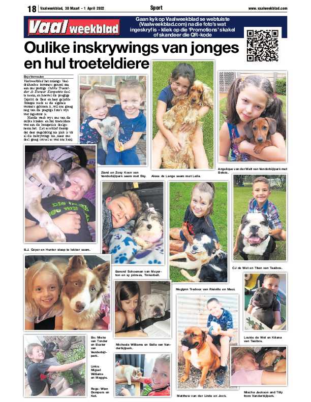 Vaalweekblad, 30 Maart – 1 April 2022 page 18