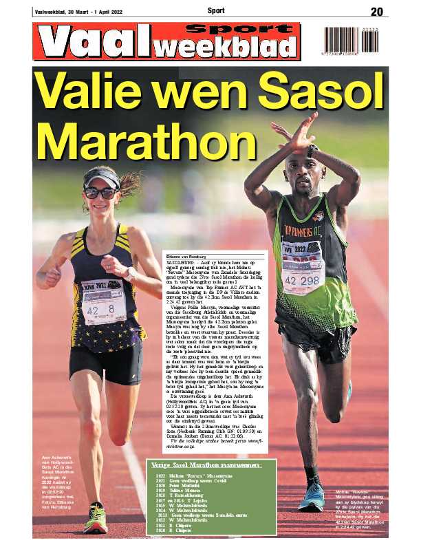Vaalweekblad, 30 Maart – 1 April 2022 page 20