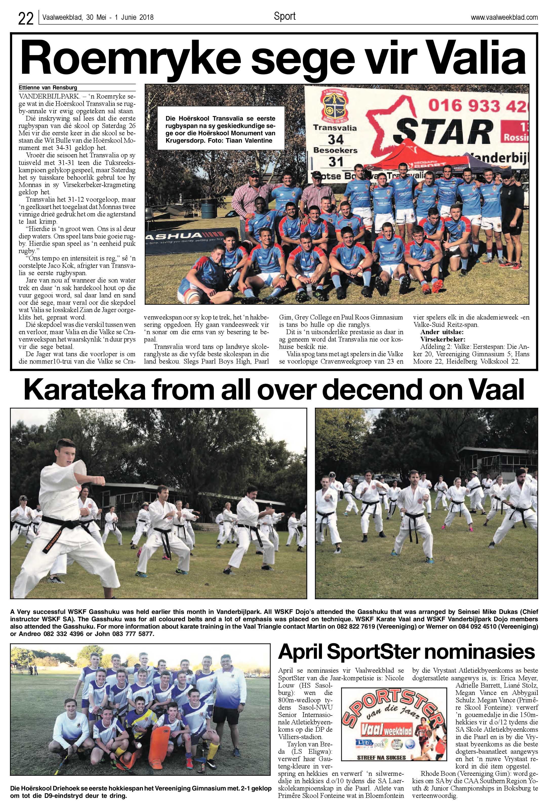 Vaalweekblad 30 Mei – 1 Junie 2018 page 22