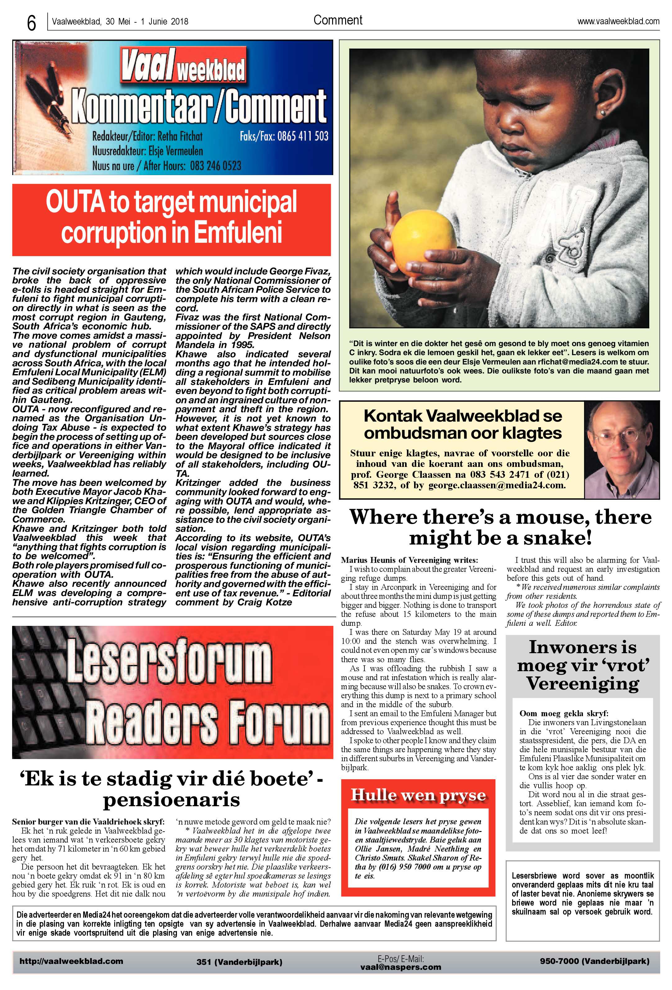 Vaalweekblad 30 Mei – 1 Junie 2018 page 6