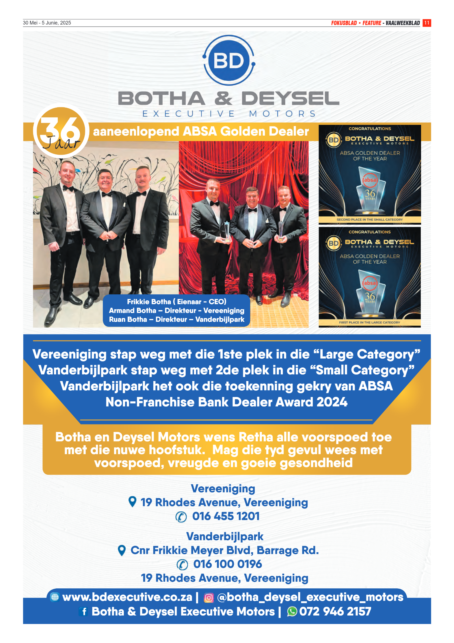 Vaalweekblad – 30 Mei – 5 Junie, 2025 page 11