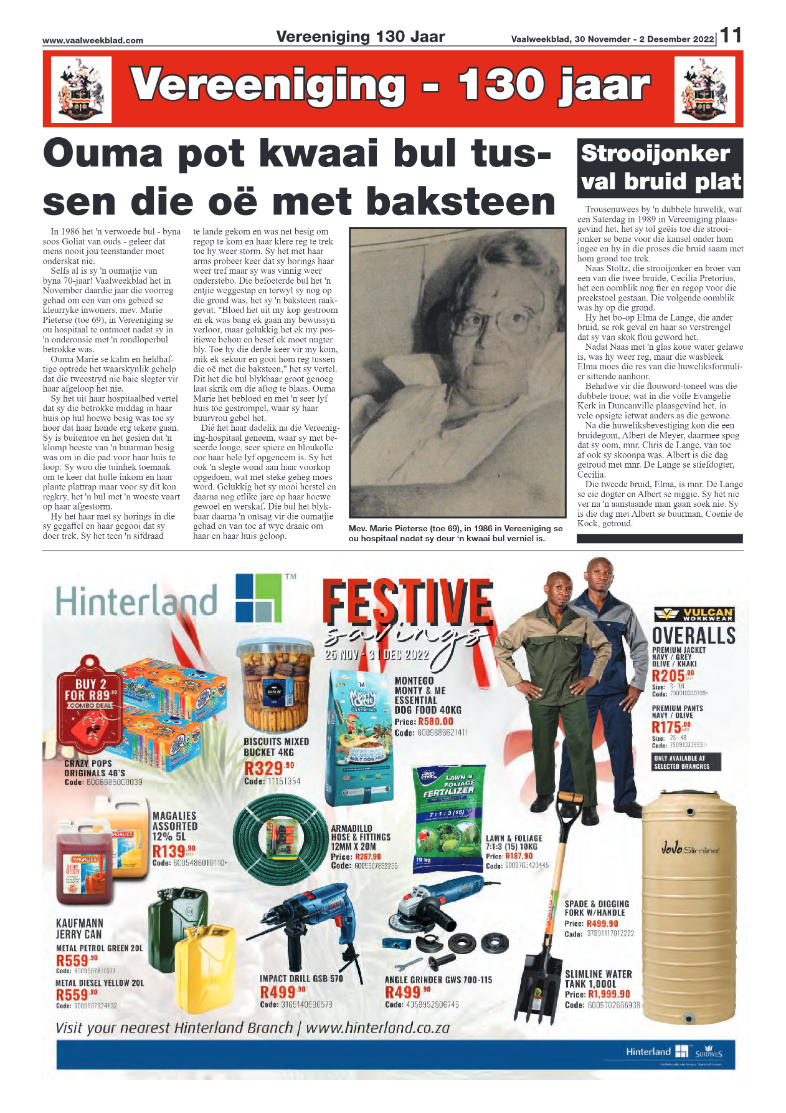 Vaalweekblad, 30 Novemder – 2 Desember 2022 page 10