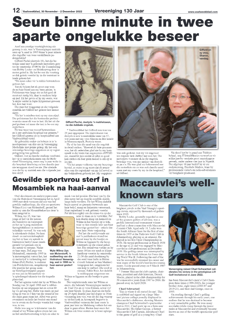 Vaalweekblad, 30 Novemder – 2 Desember 2022 page 12