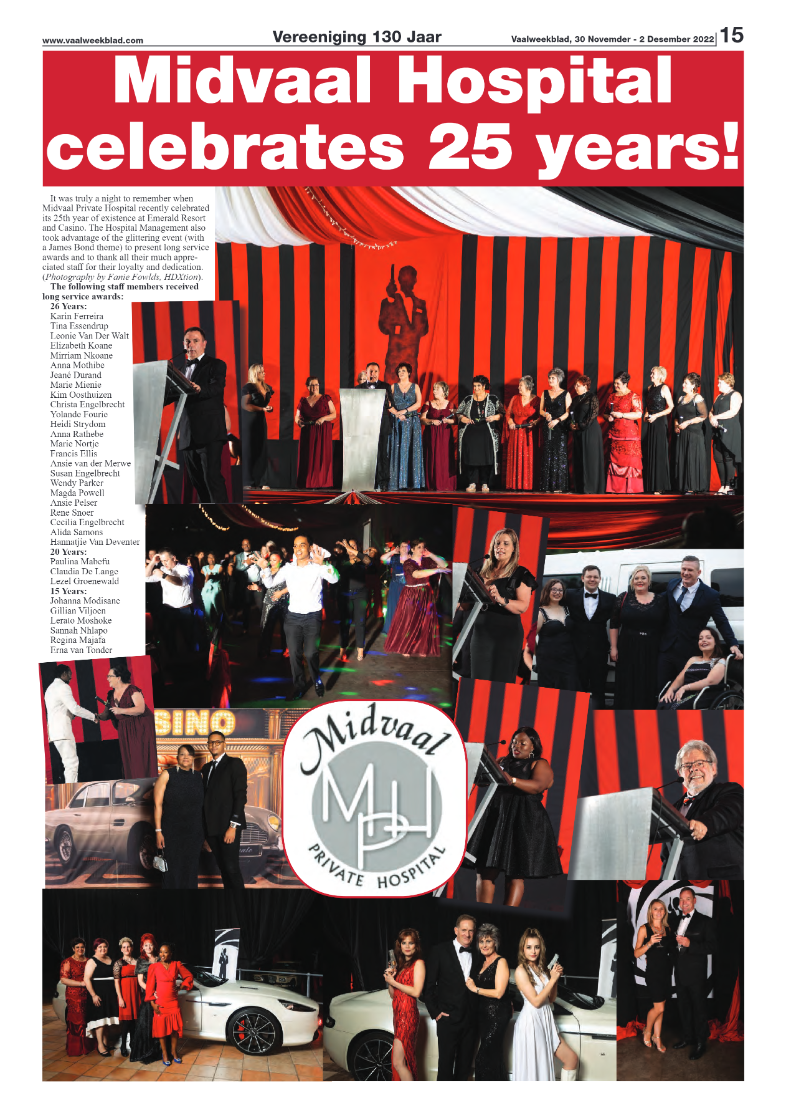 Vaalweekblad, 30 Novemder – 2 Desember 2022 page 15