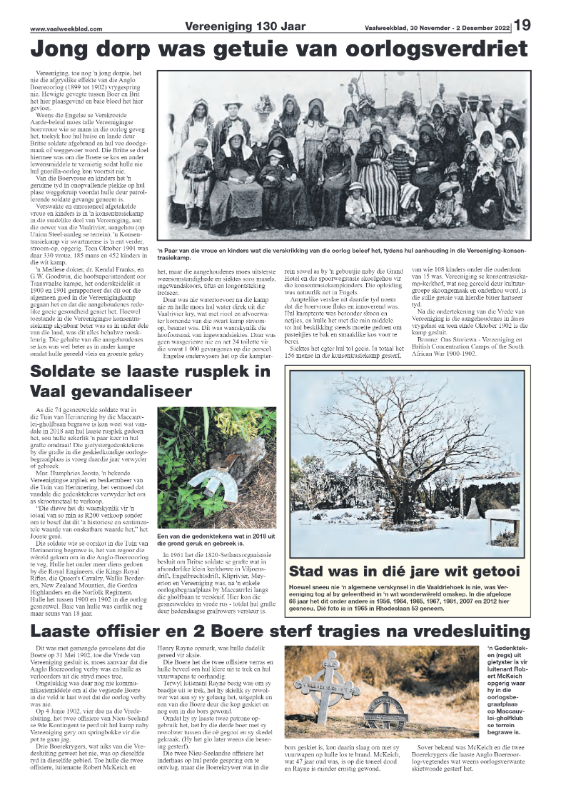 Vaalweekblad, 30 Novemder – 2 Desember 2022 page 19