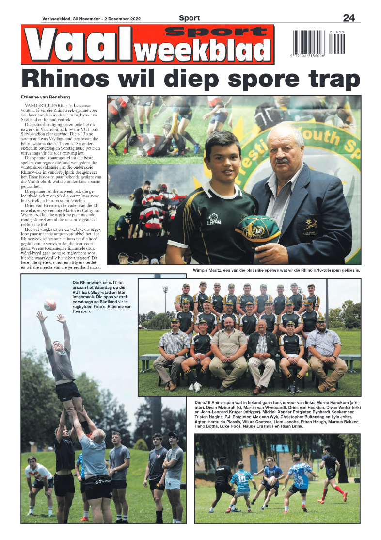 Vaalweekblad, 30 Novemder – 2 Desember 2022 page 24