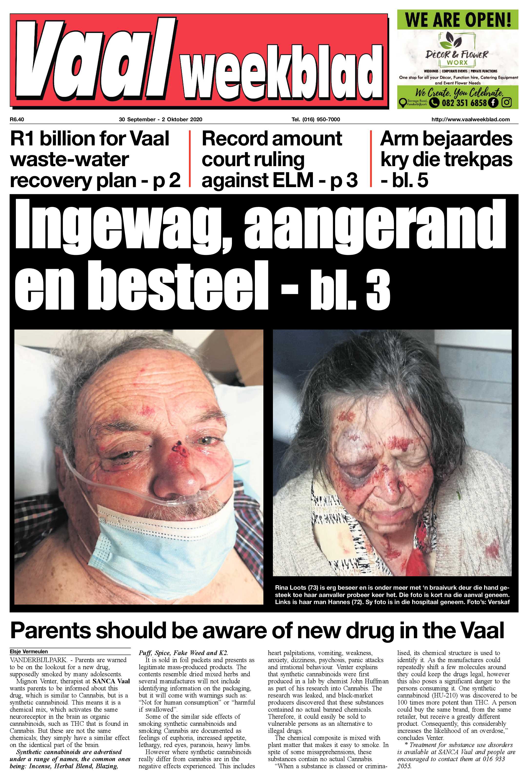 Vaalweekblad 30 September – 2 Oktober 2020 page 1