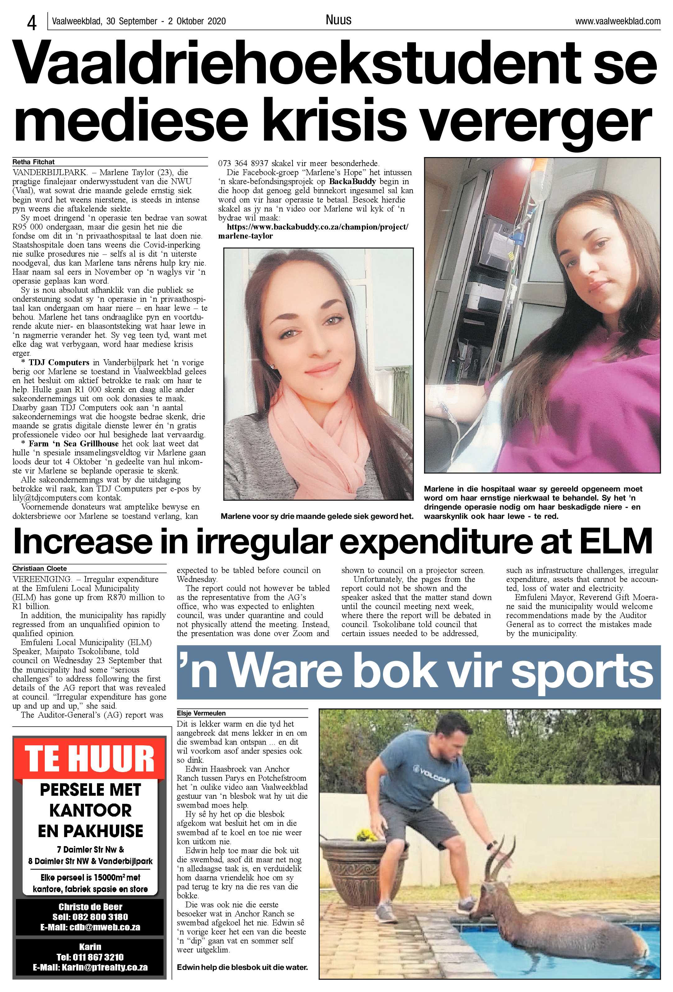 Vaalweekblad 30 September – 2 Oktober 2020 page 4