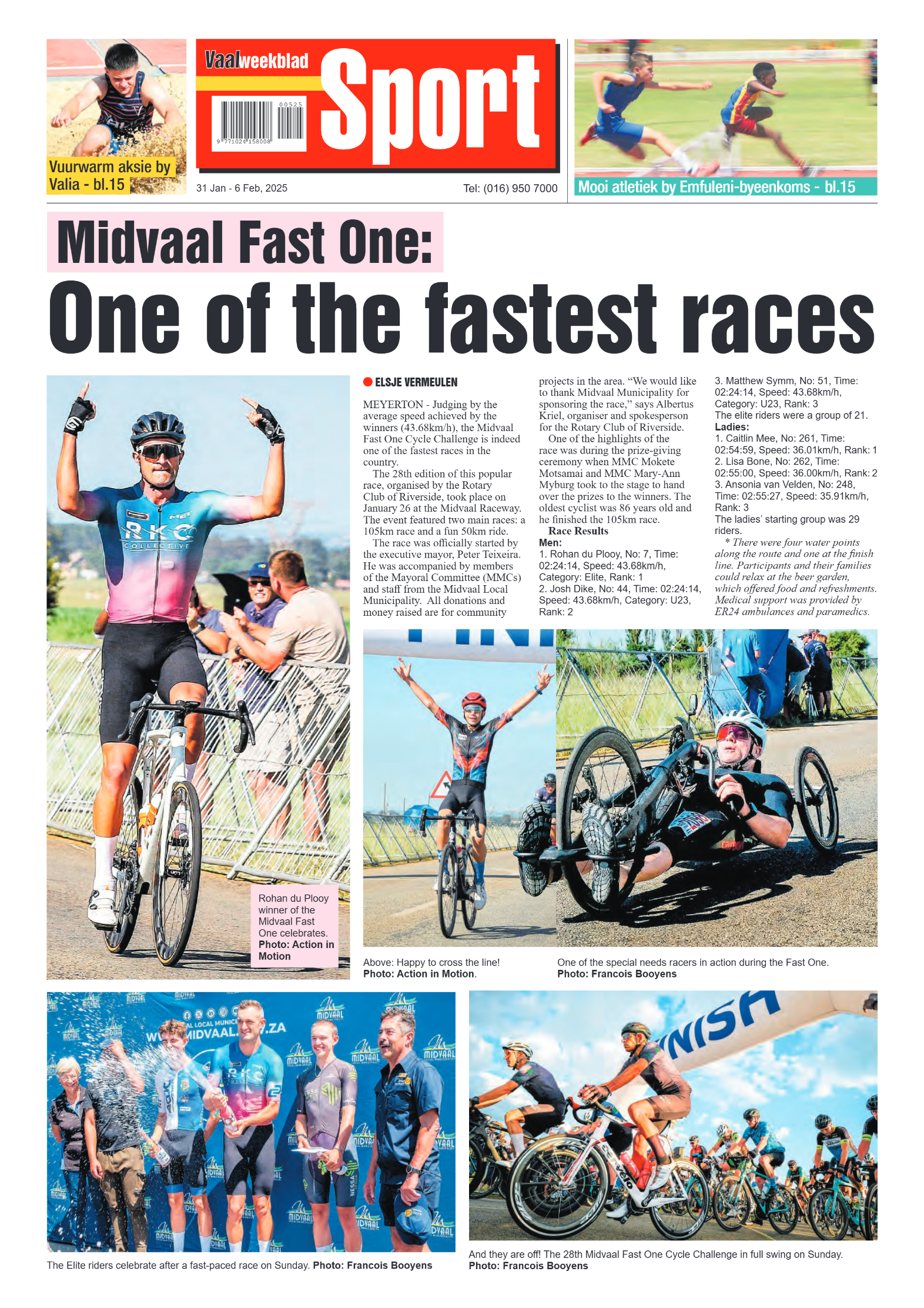 Vaalweekblad 31 Jan – 6 Feb, 2025 page 16