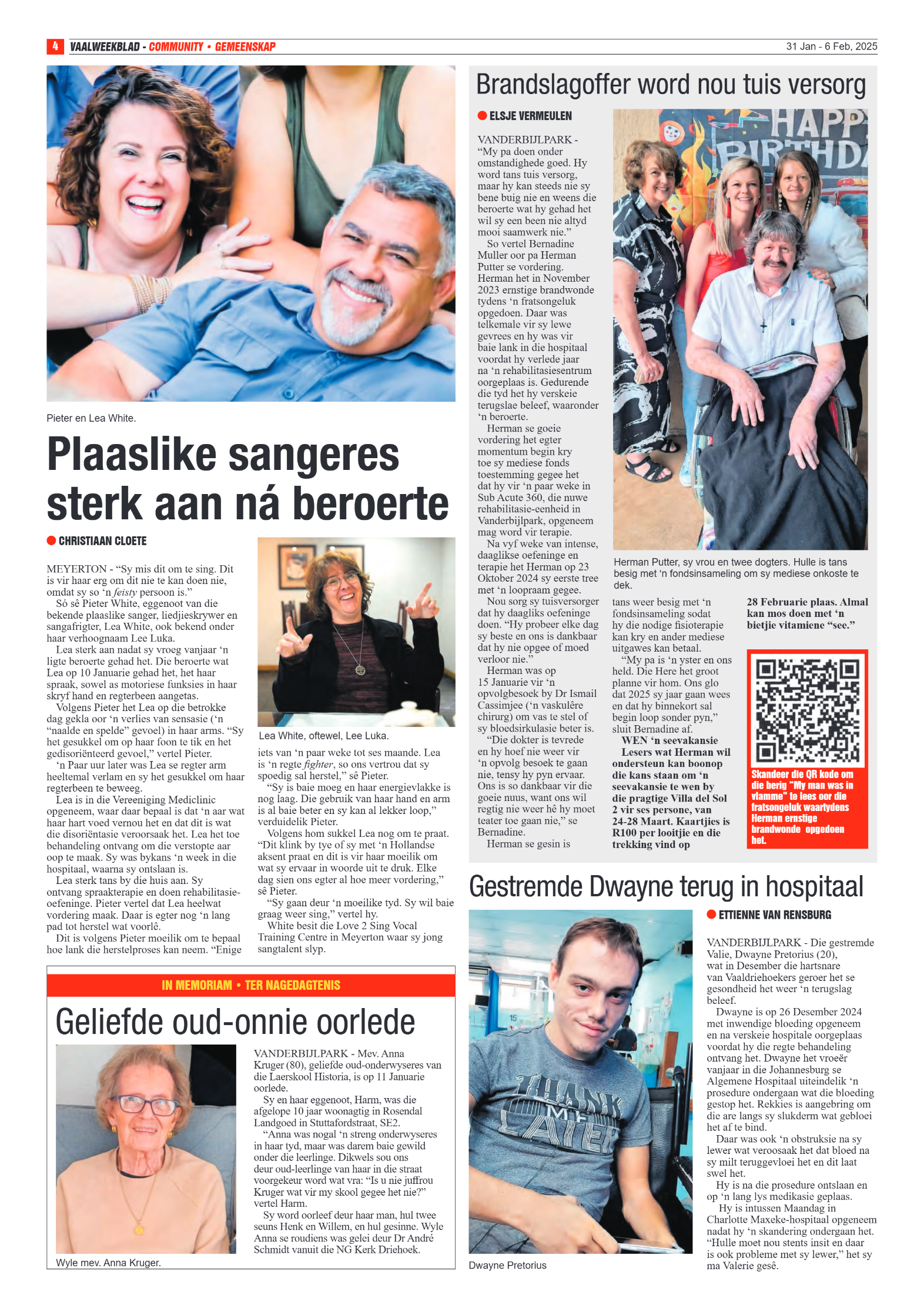Vaalweekblad 31 Jan – 6 Feb, 2025 page 4