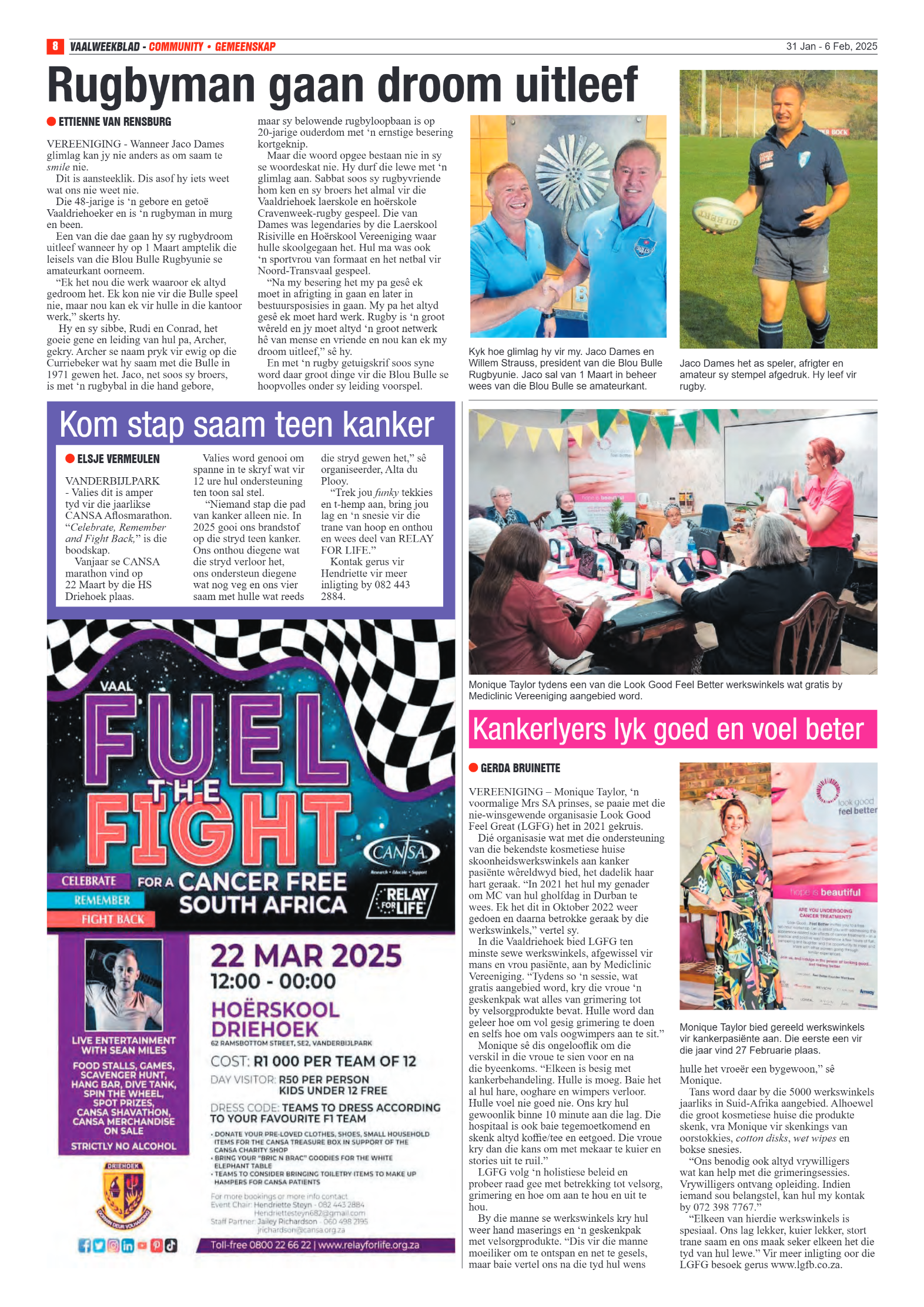 Vaalweekblad 31 Jan – 6 Feb, 2025 page 8