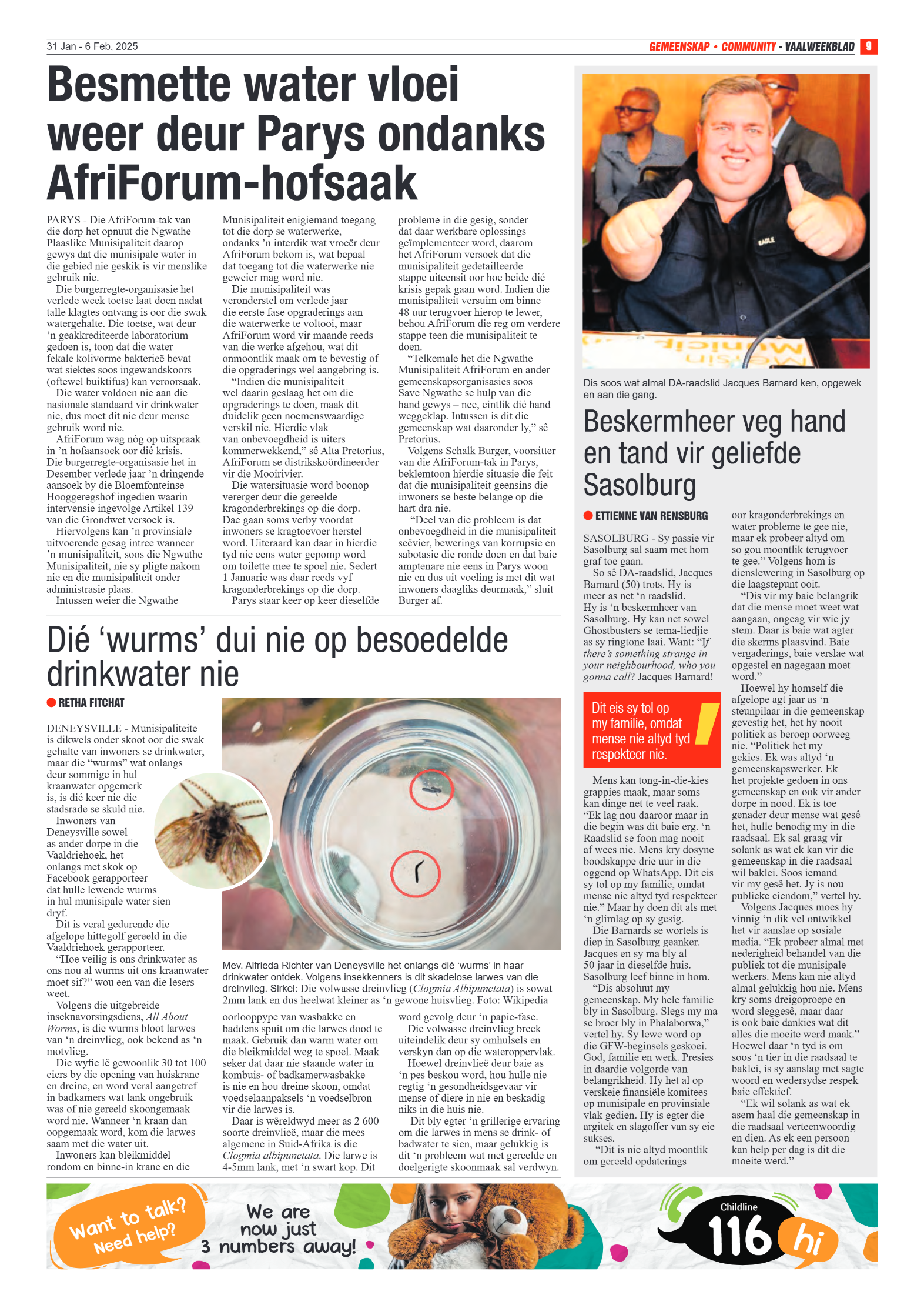 Vaalweekblad 31 Jan – 6 Feb, 2025 page 9