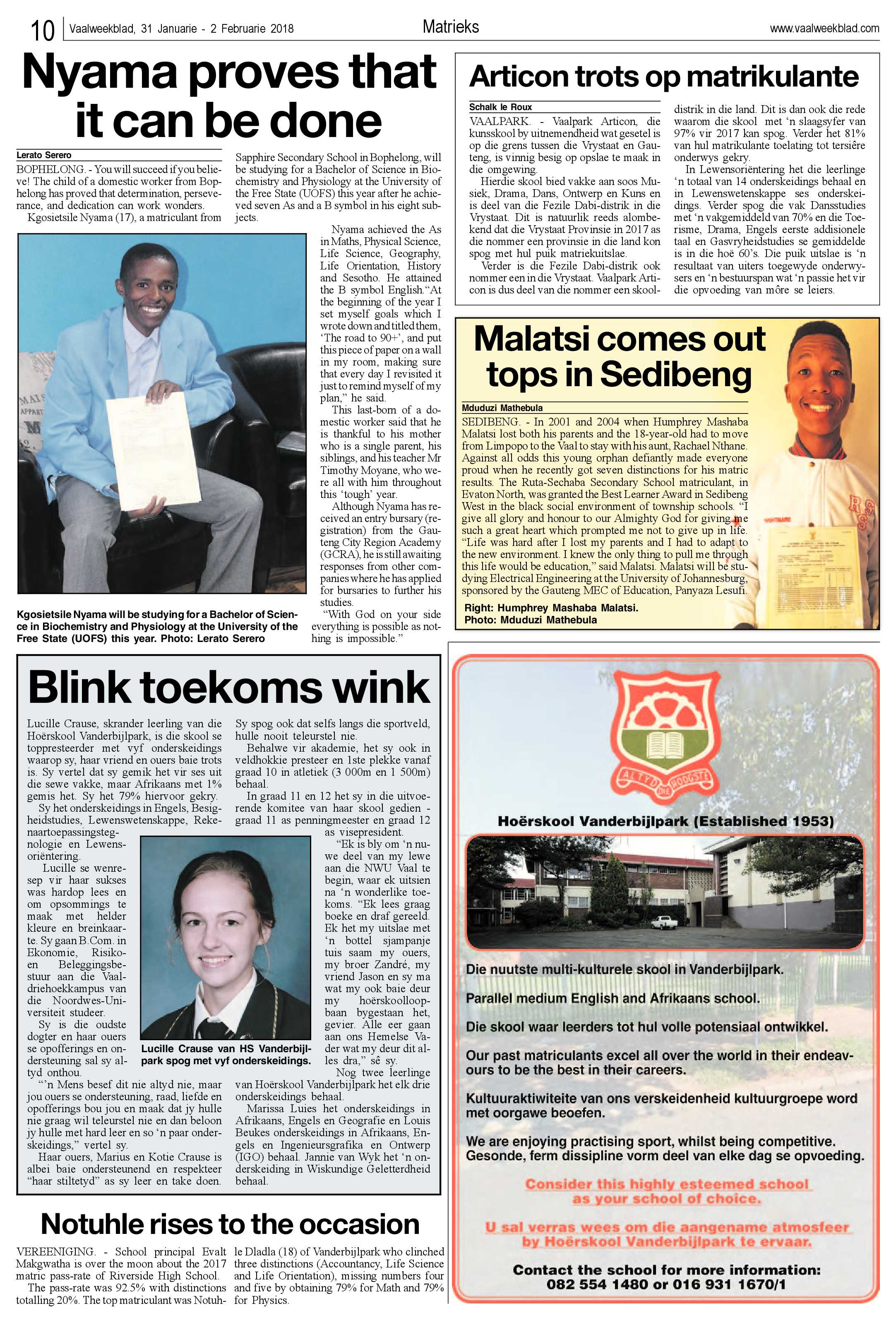 Vaalweekblad 31 Januarie – 2 Februarie 2018 page 10