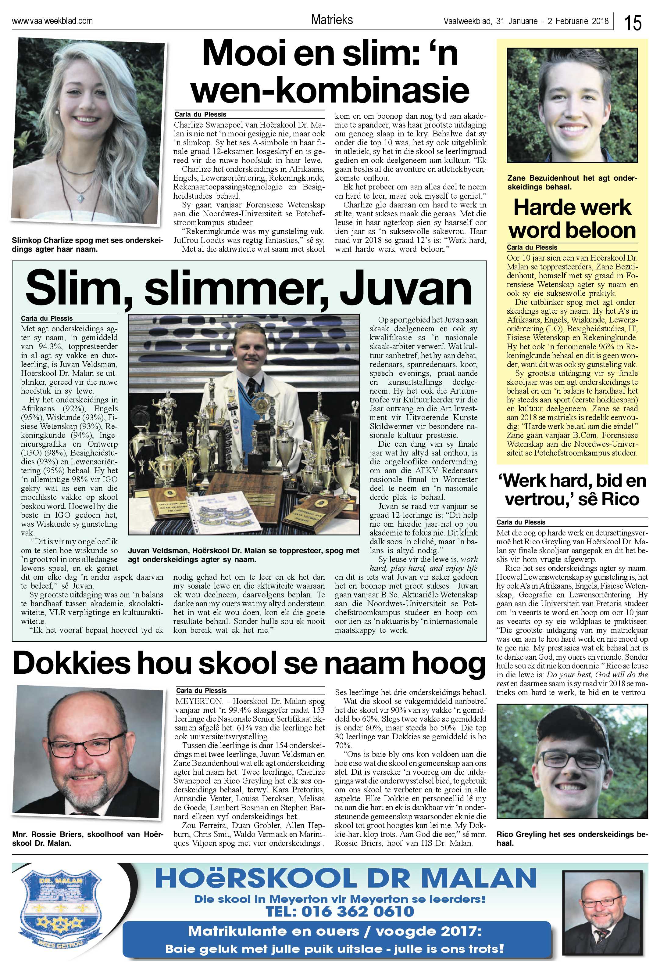 Vaalweekblad 31 Januarie – 2 Februarie 2018 page 15