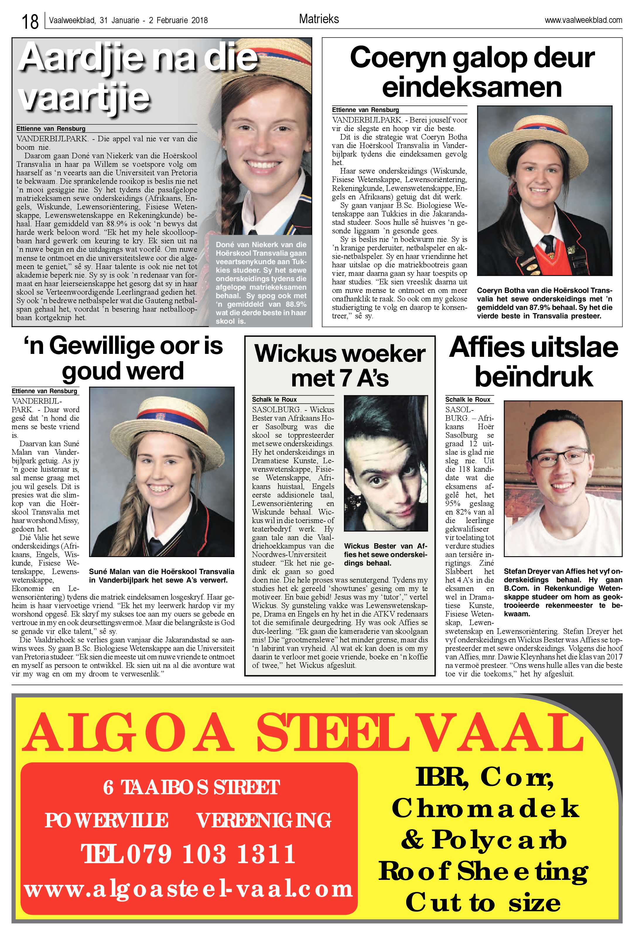 Vaalweekblad 31 Januarie – 2 Februarie 2018 page 18