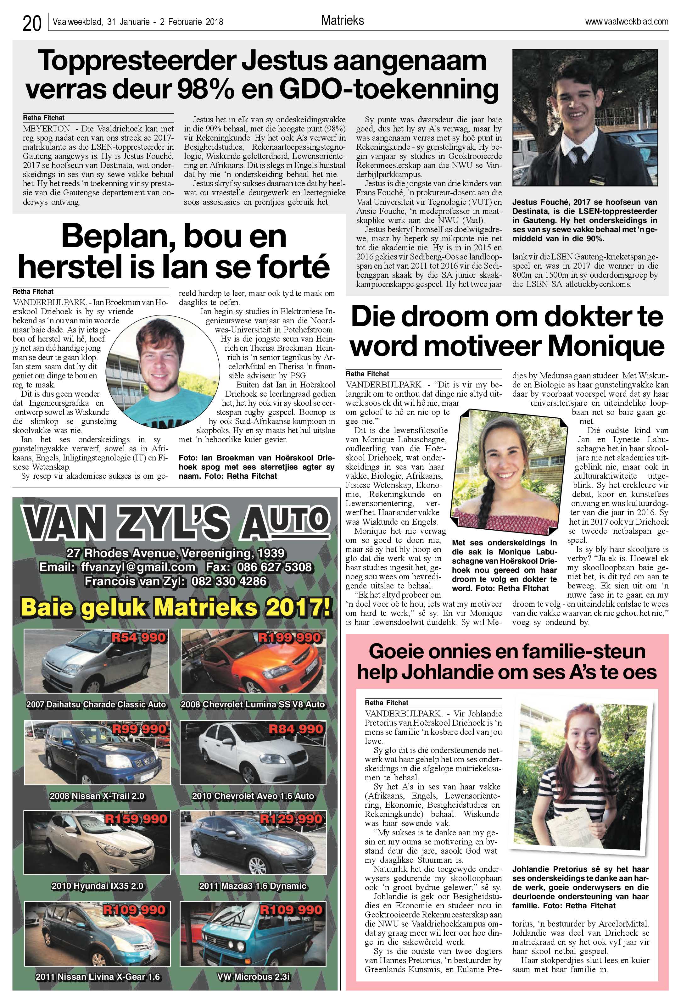 Vaalweekblad 31 Januarie – 2 Februarie 2018 page 20