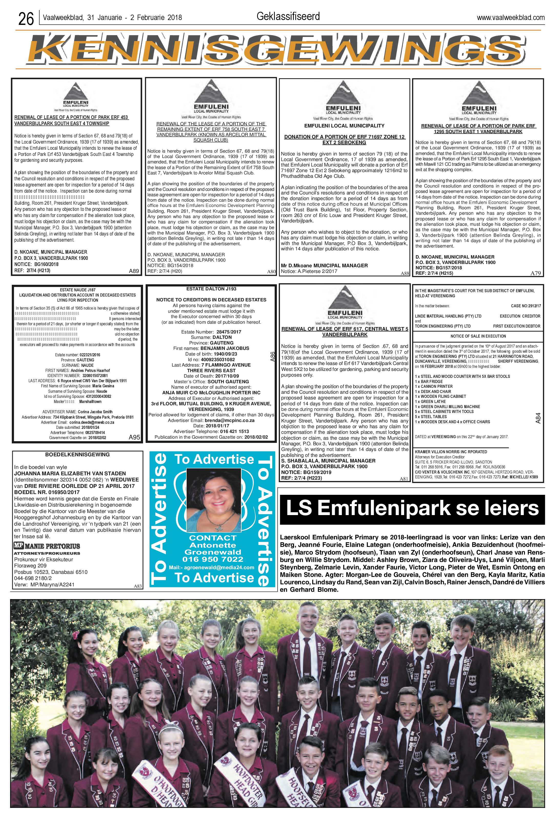 Vaalweekblad 31 Januarie – 2 Februarie 2018 page 26