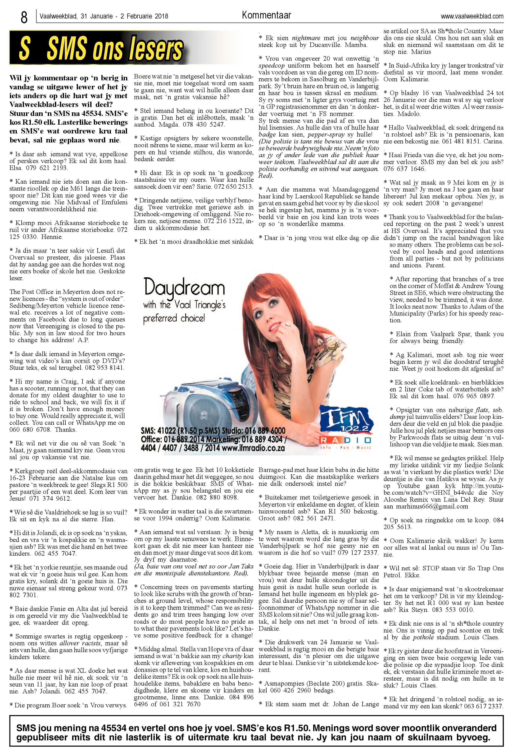 Vaalweekblad 31 Januarie – 2 Februarie 2018 page 8