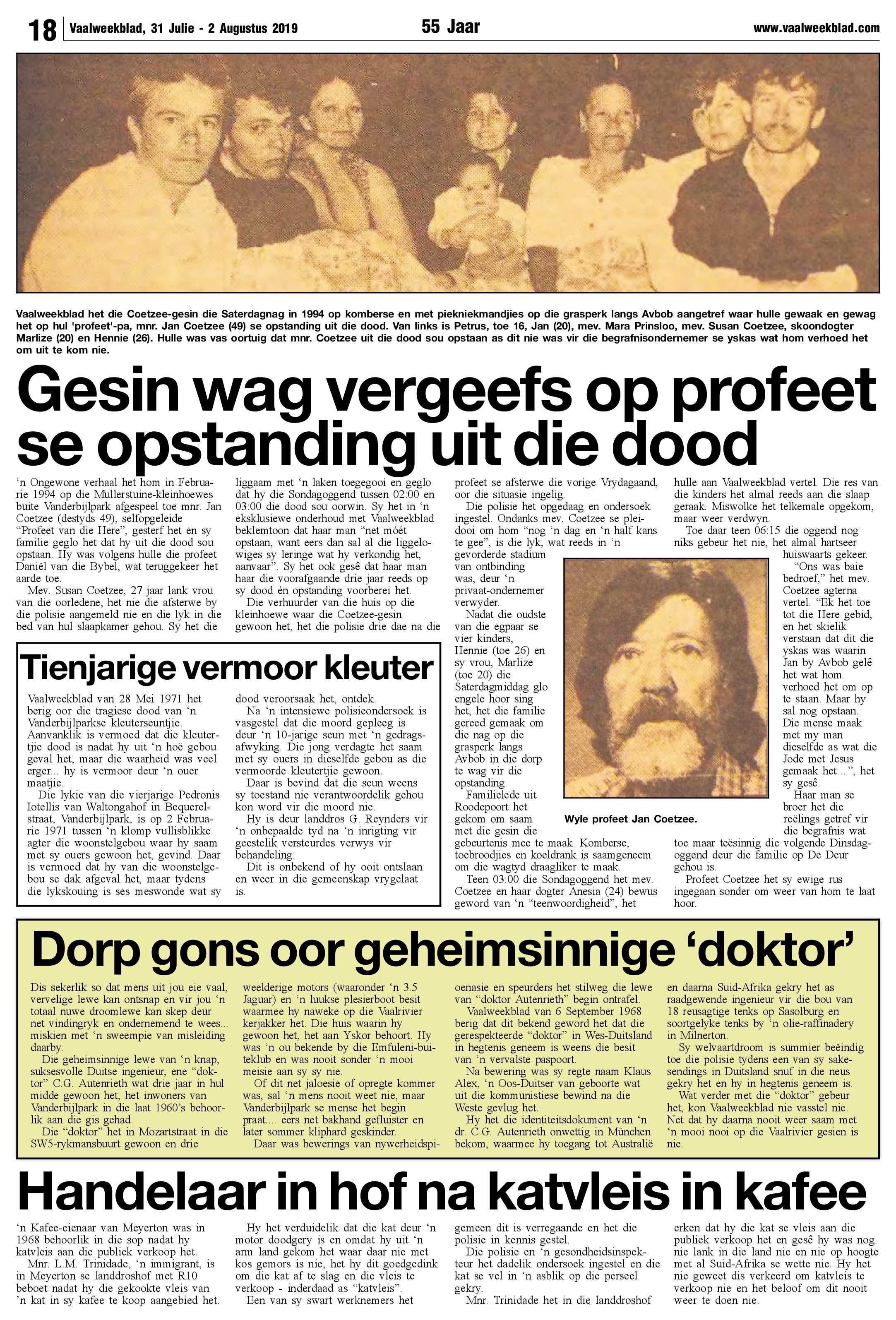 Vaalweekblad 31 Julie – 2 Augustus 2019 page 18