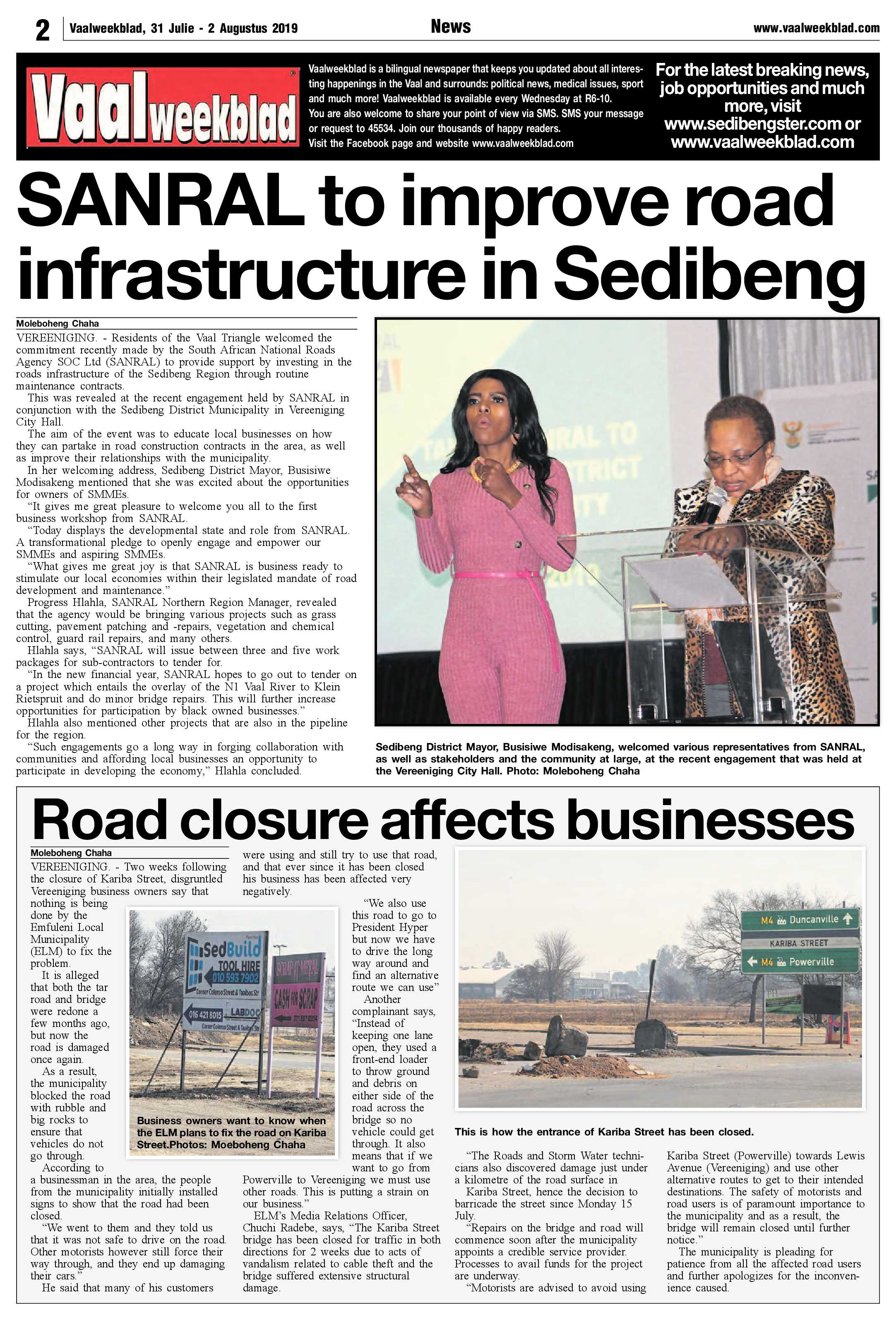 Vaalweekblad 31 Julie – 2 Augustus 2019 page 2