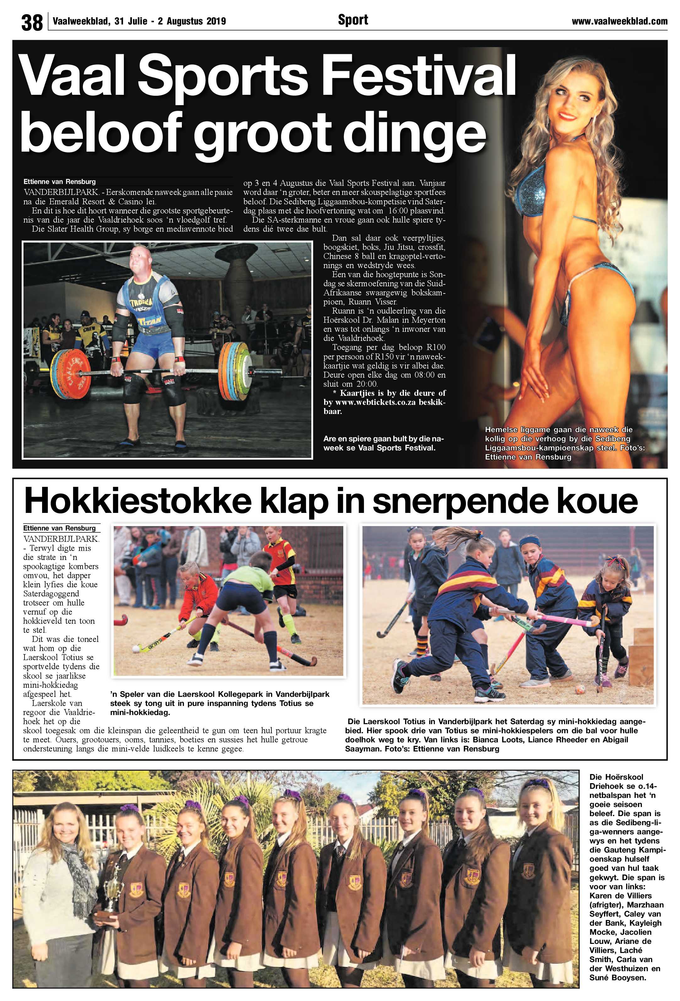 Vaalweekblad 31 Julie – 2 Augustus 2019 page 38