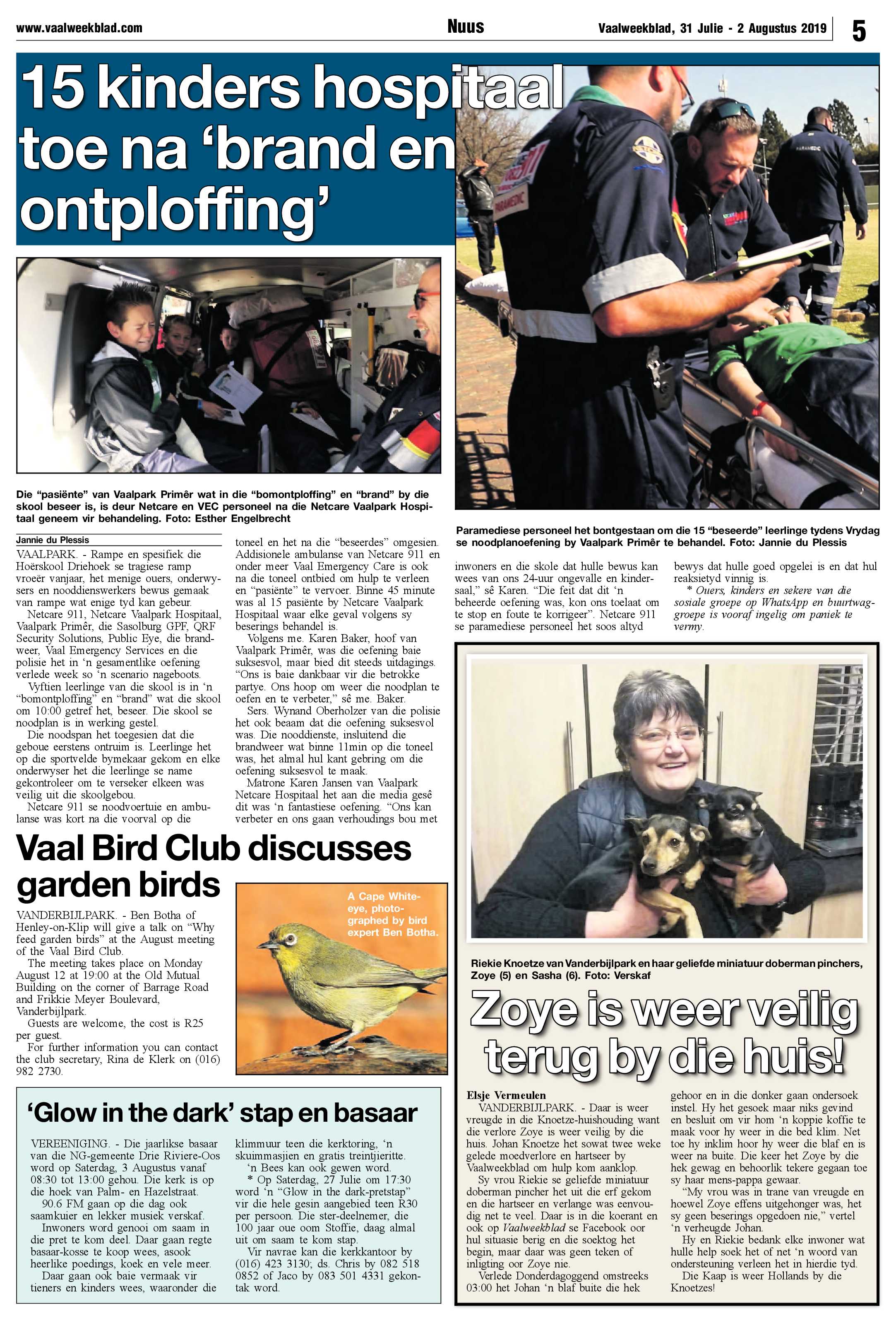 Vaalweekblad 31 Julie – 2 Augustus 2019 page 5