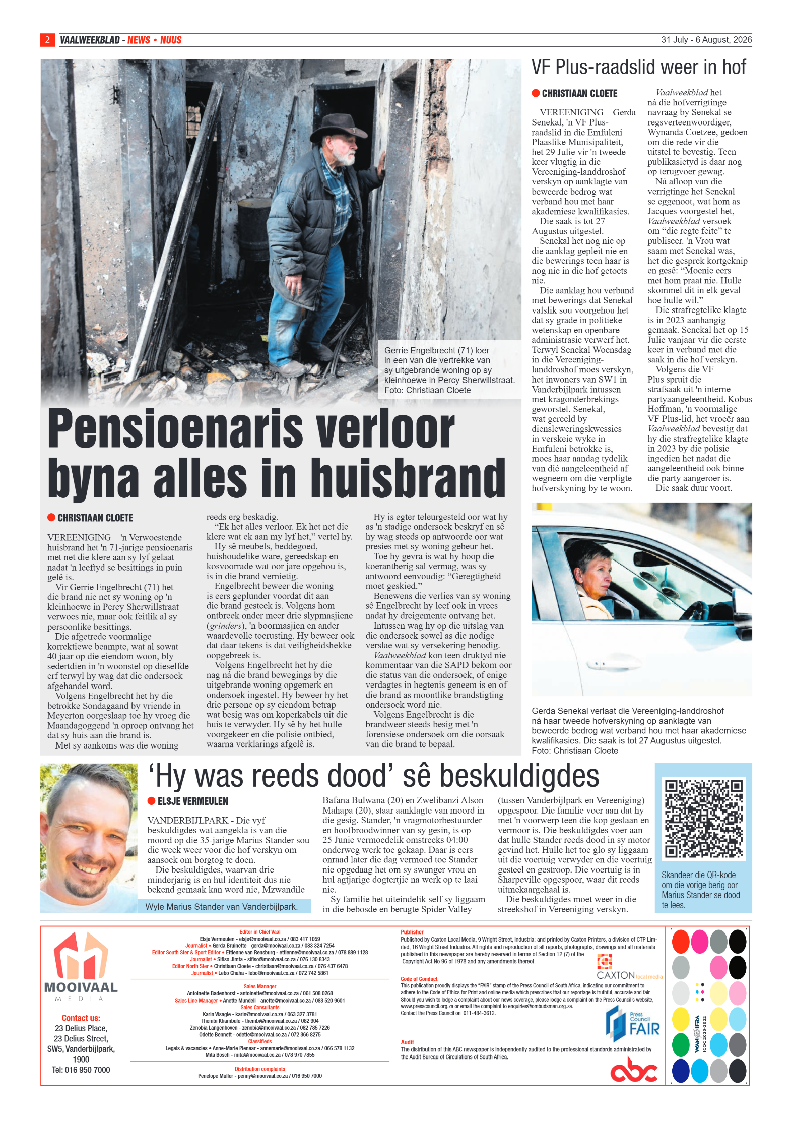 Vaalweekblad – 31 Julie 2026 page 2