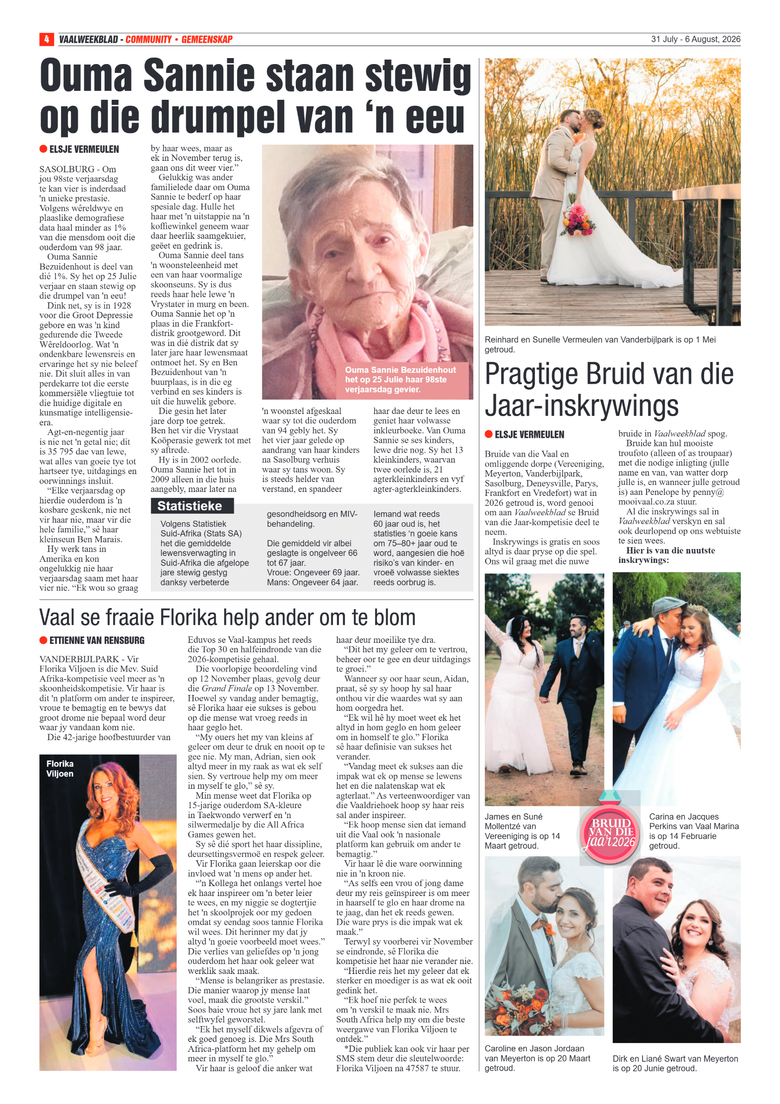 Vaalweekblad – 31 Julie 2026 page 4