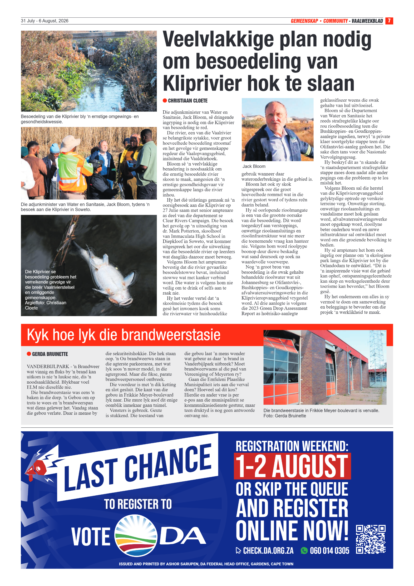 Vaalweekblad – 31 Julie 2026 page 7