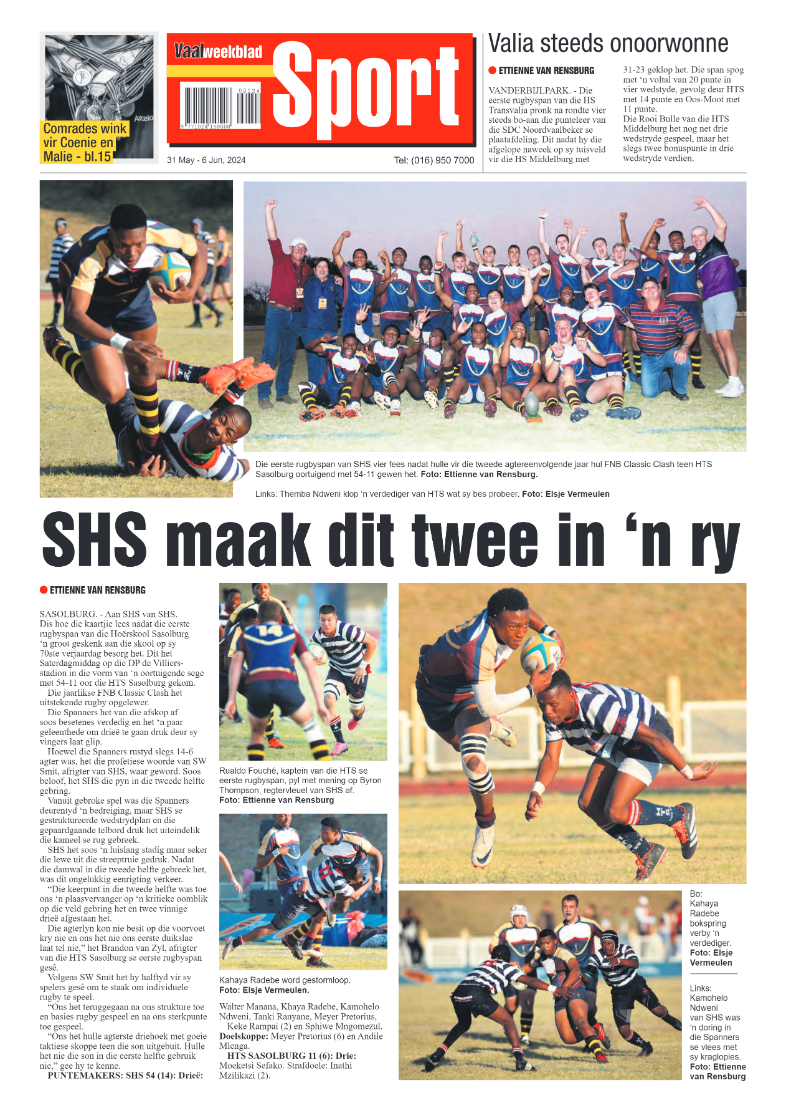 Vaalweekblad – 31 May – 6 Jun, 2024 page 16