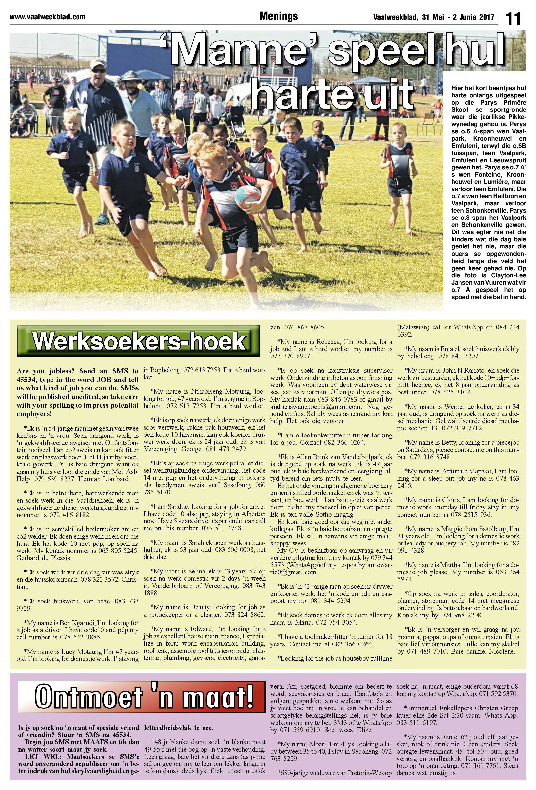 Vaalweekblad 30 Mei – 2 Junie 2017 page 11