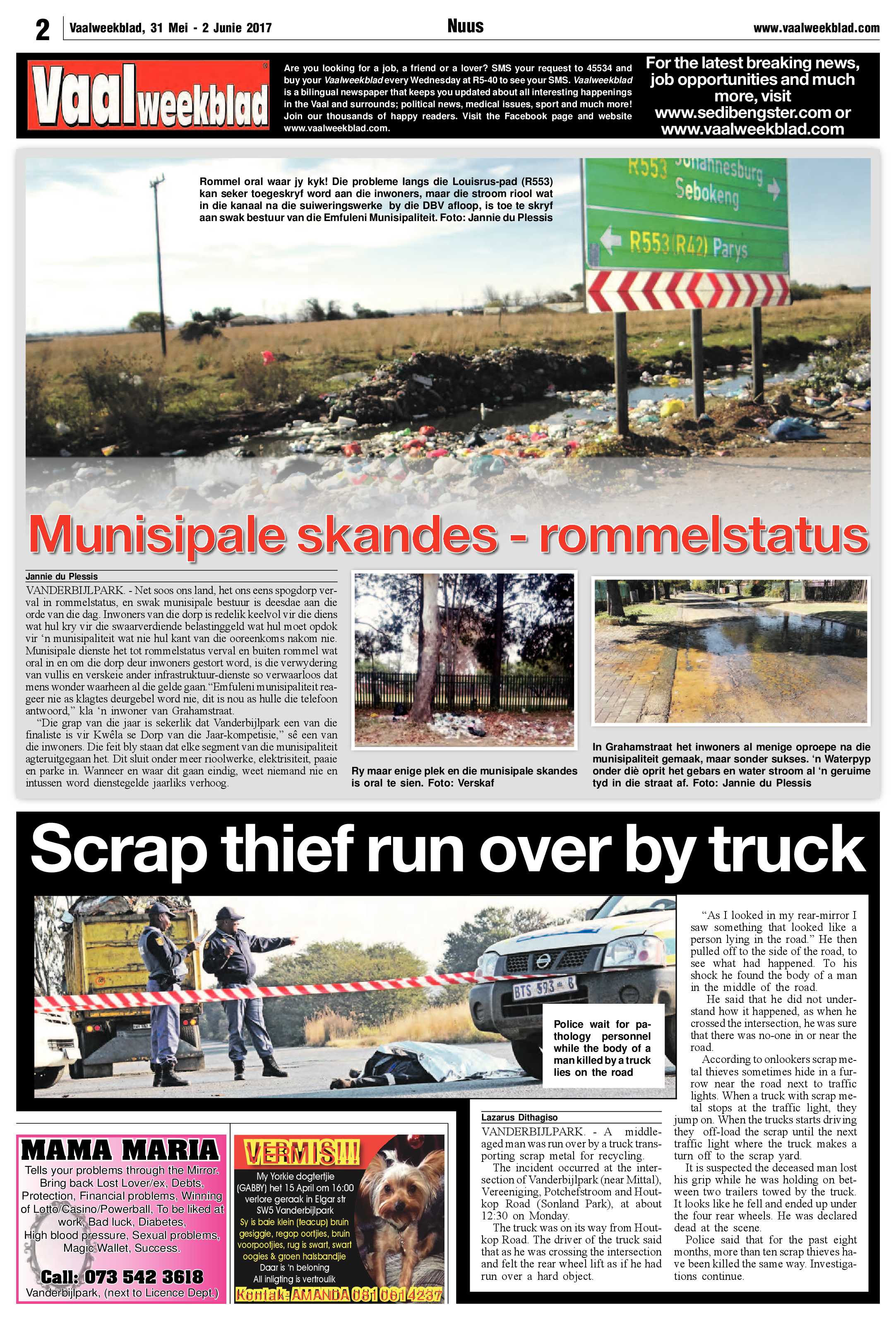Vaalweekblad 30 Mei – 2 Junie 2017 page 2