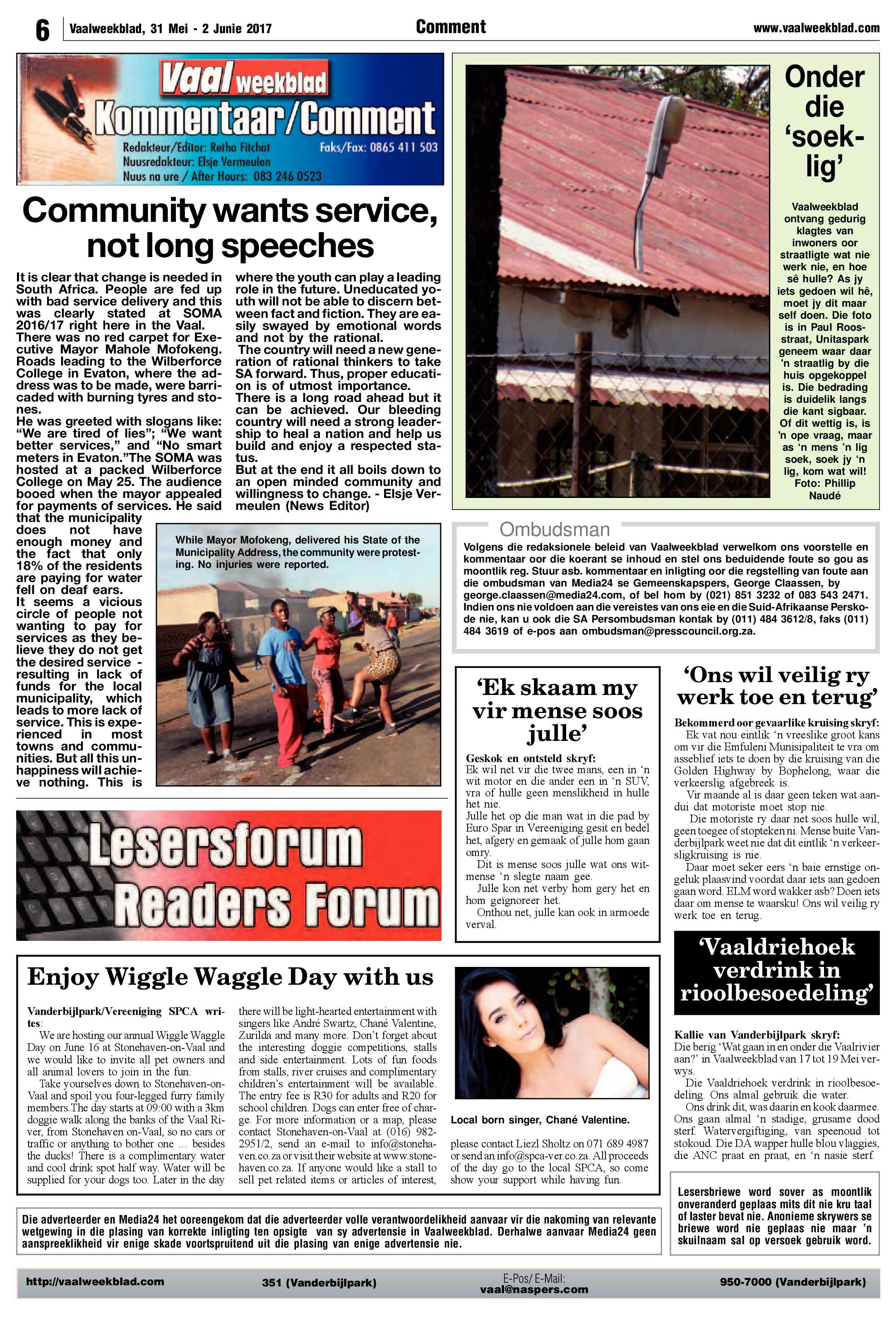 Vaalweekblad 30 Mei – 2 Junie 2017 page 6