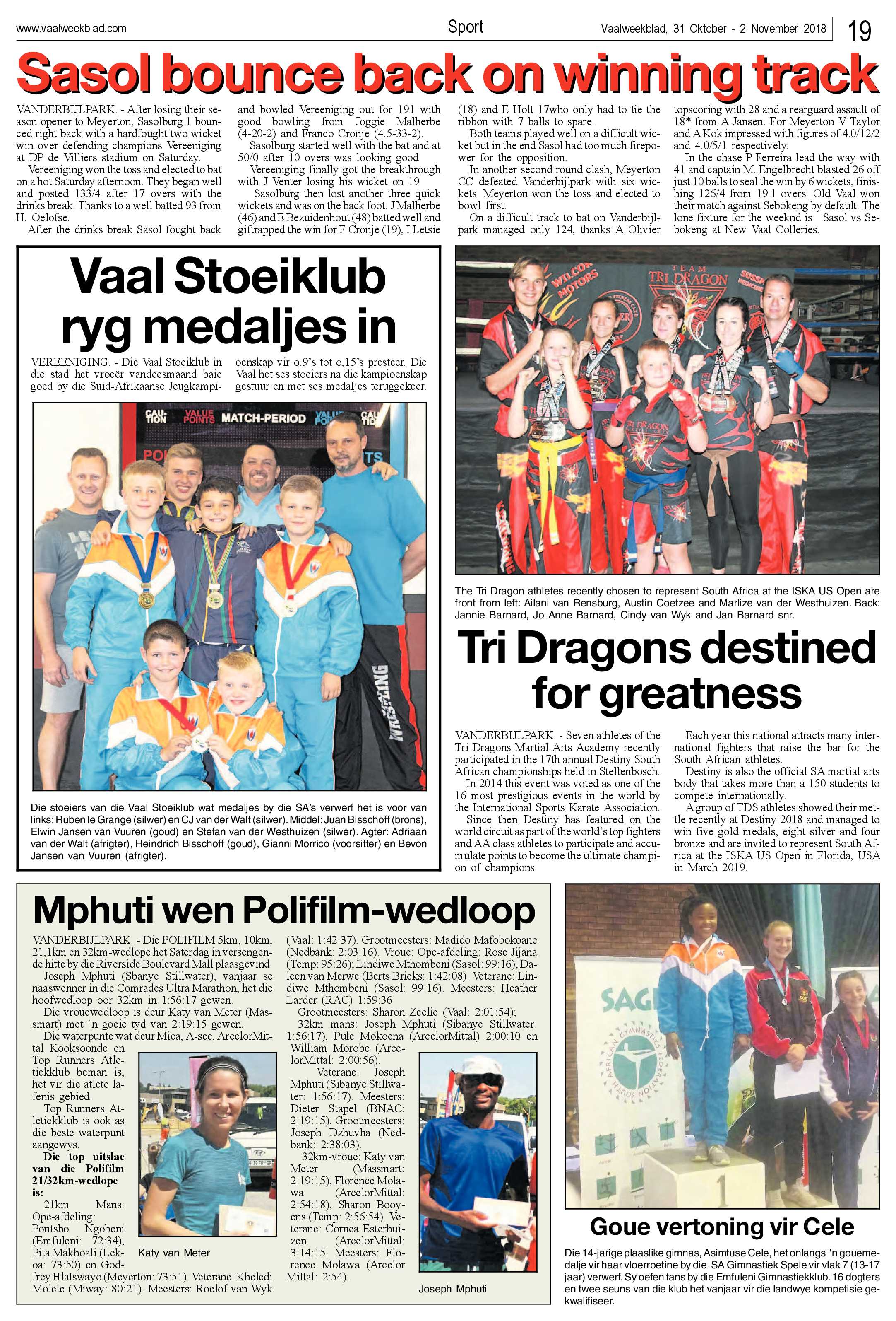 Vaalweekblad 31 Oktober – 2 November 2018 page 19