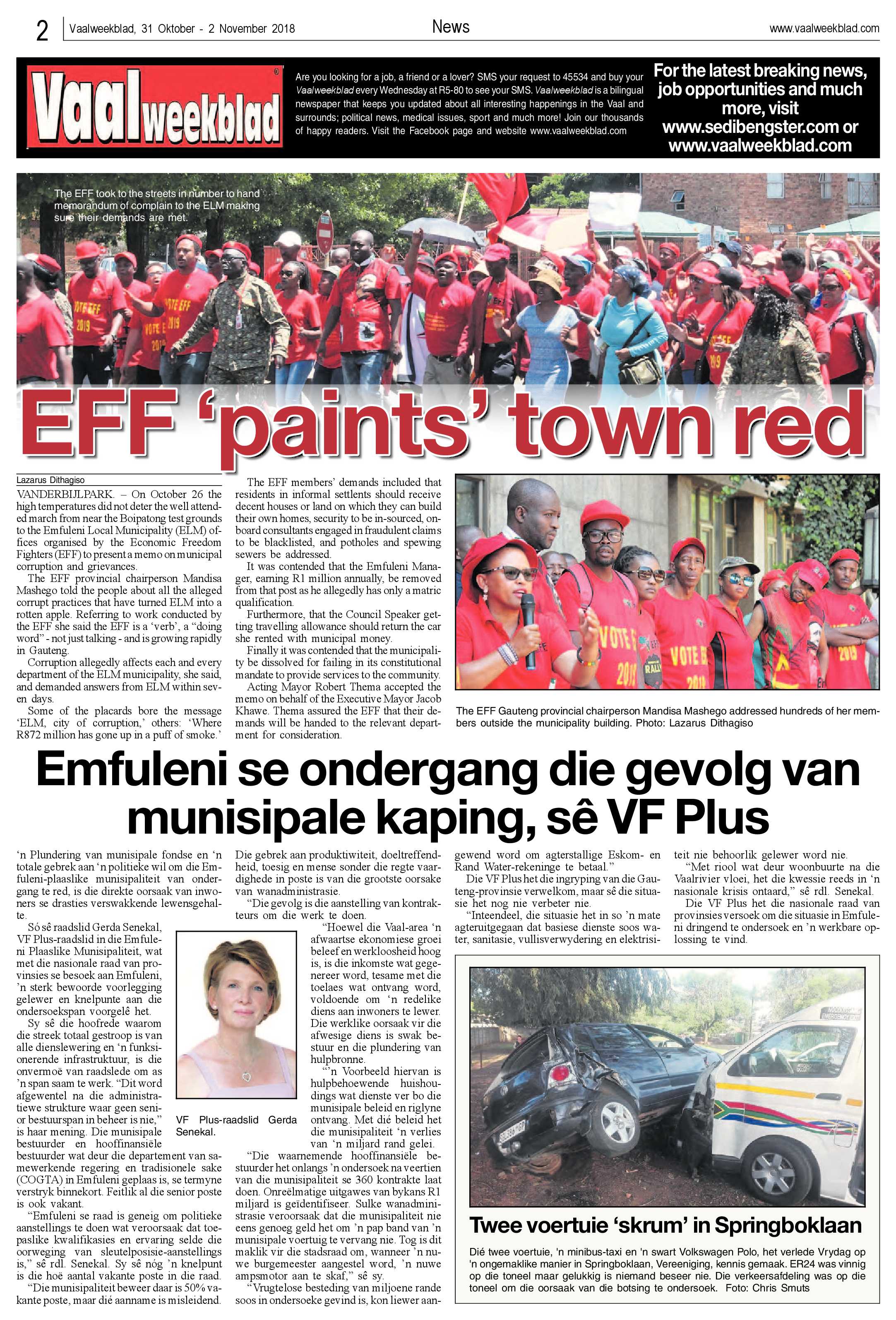 Vaalweekblad 31 Oktober – 2 November 2018 page 2