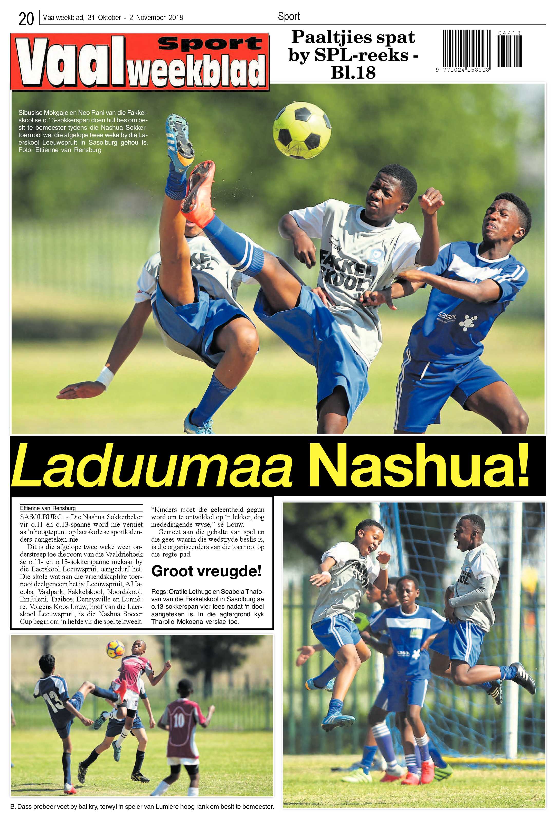 Vaalweekblad 31 Oktober – 2 November 2018 page 20